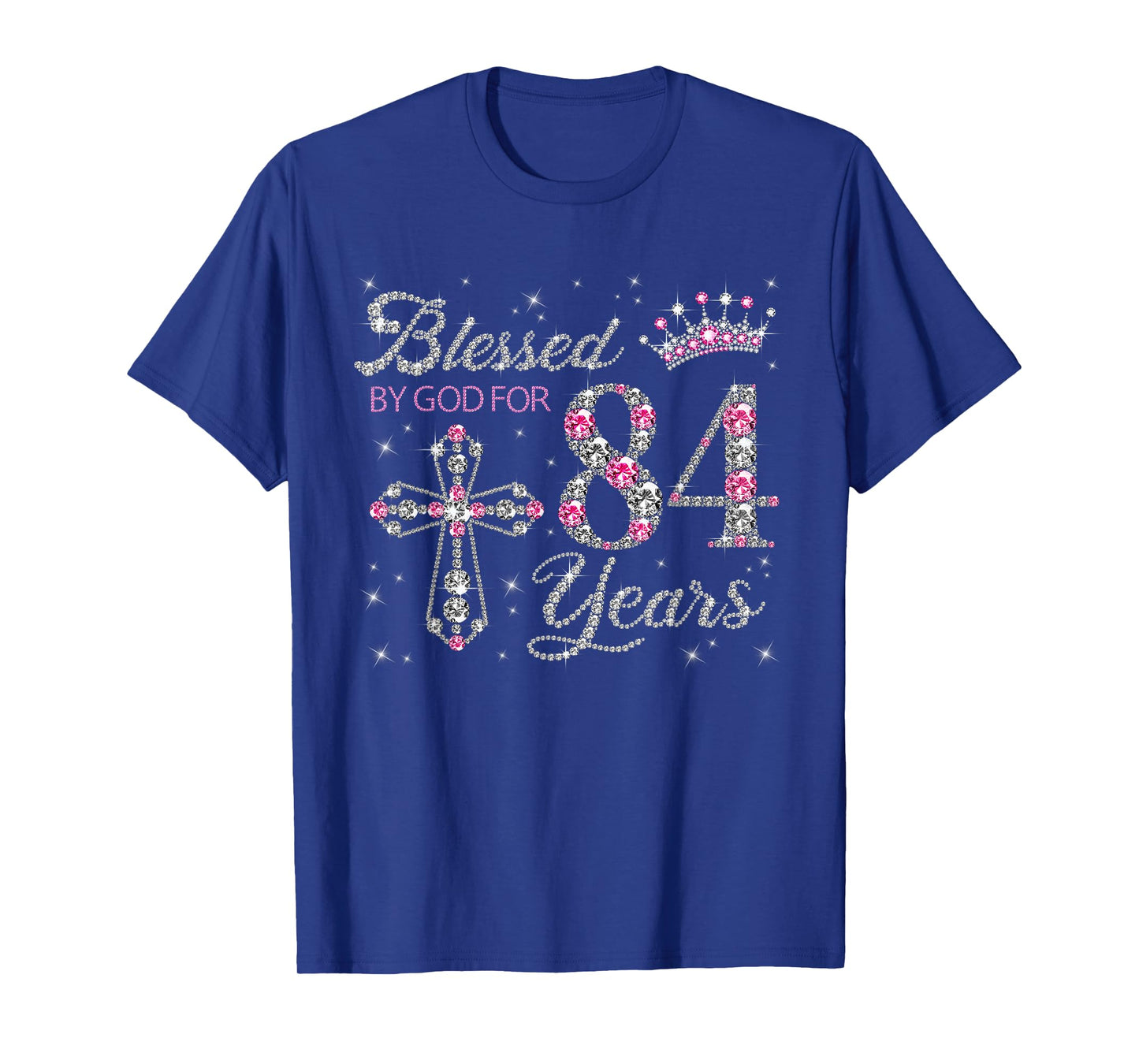 Blessed by God For 84 Years Old 84th Birthday Gift For Women T-Shirt