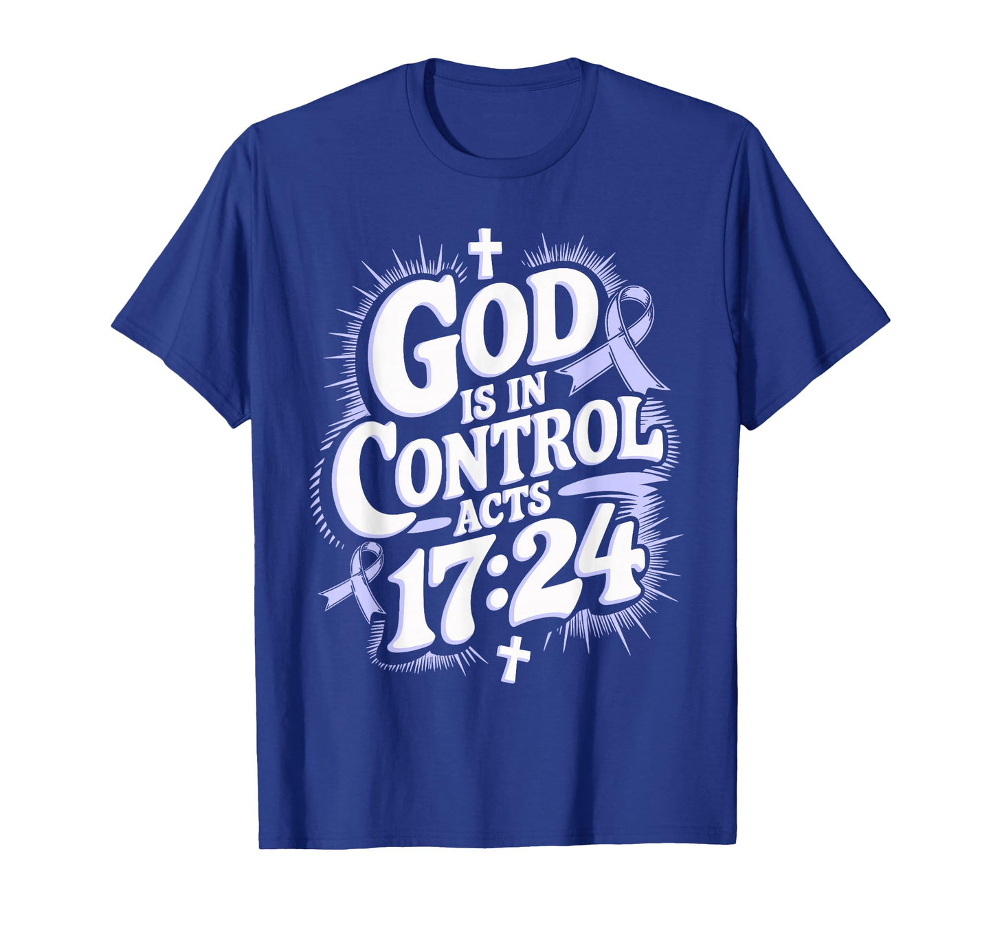 God Is In Control Survivor Esophageal Cancer Awareness T-Shirt