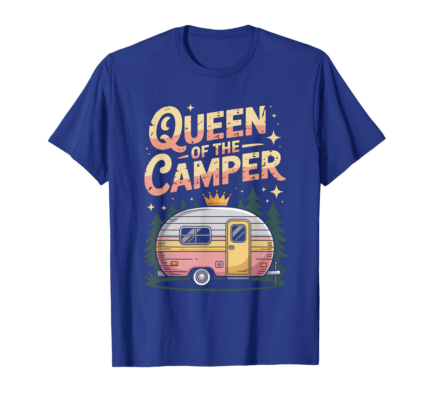 Queen Of The Camper Funny RV Love Camping T-Shirt
