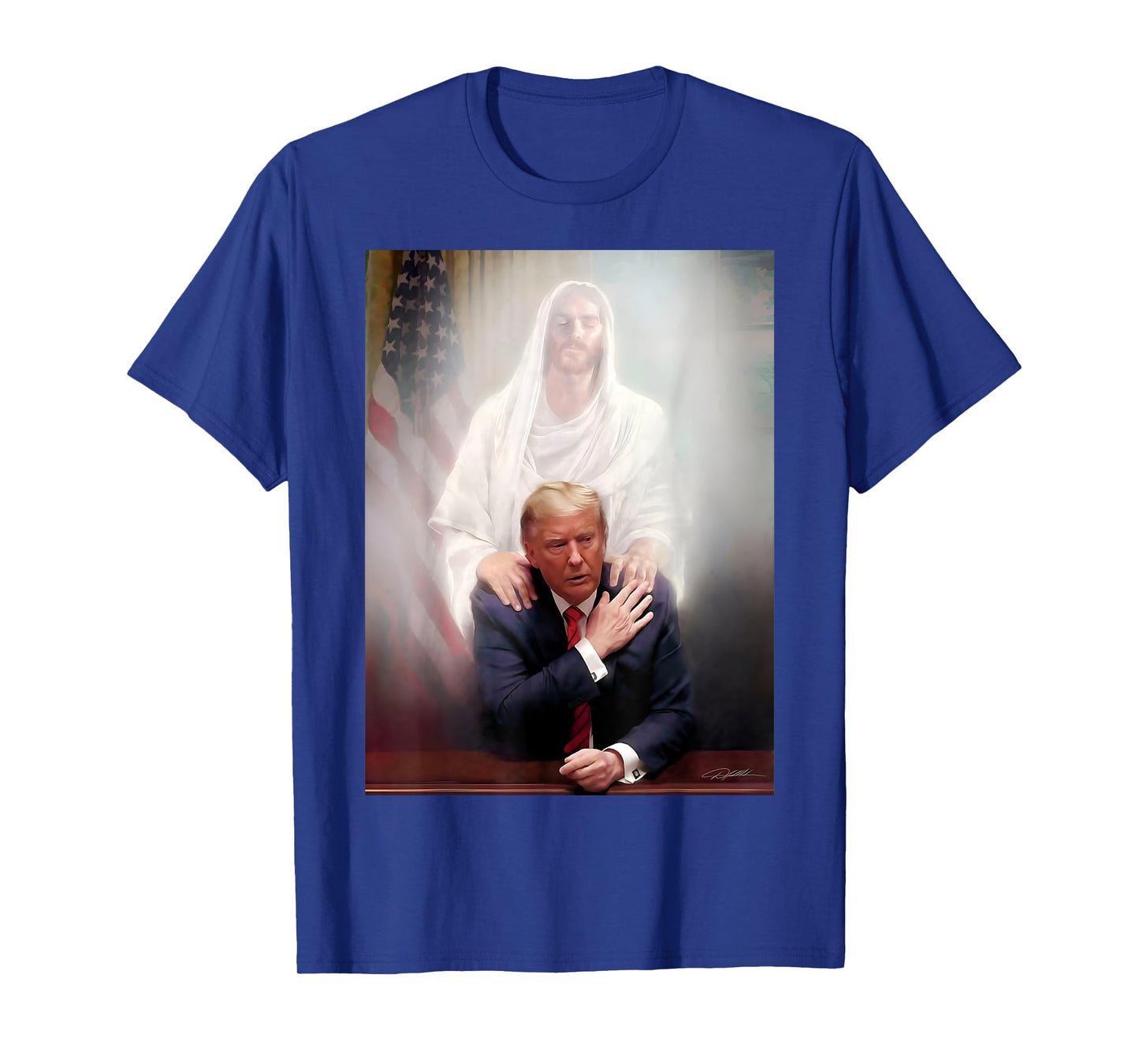 Trump and Jesus Pray's Trump Vote Trump For President 2024 T-Shirt