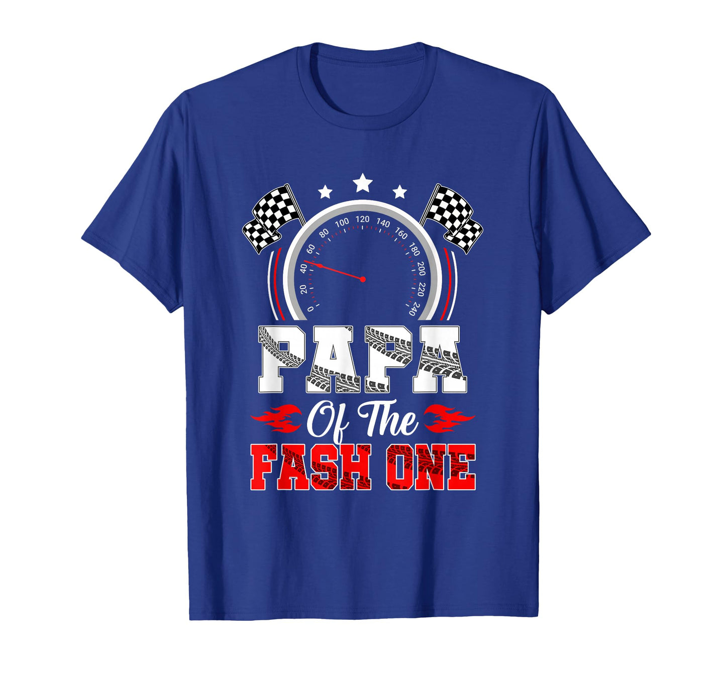 Papa Of The Fast One 1St Birthday Racing Car Family T-Shirt