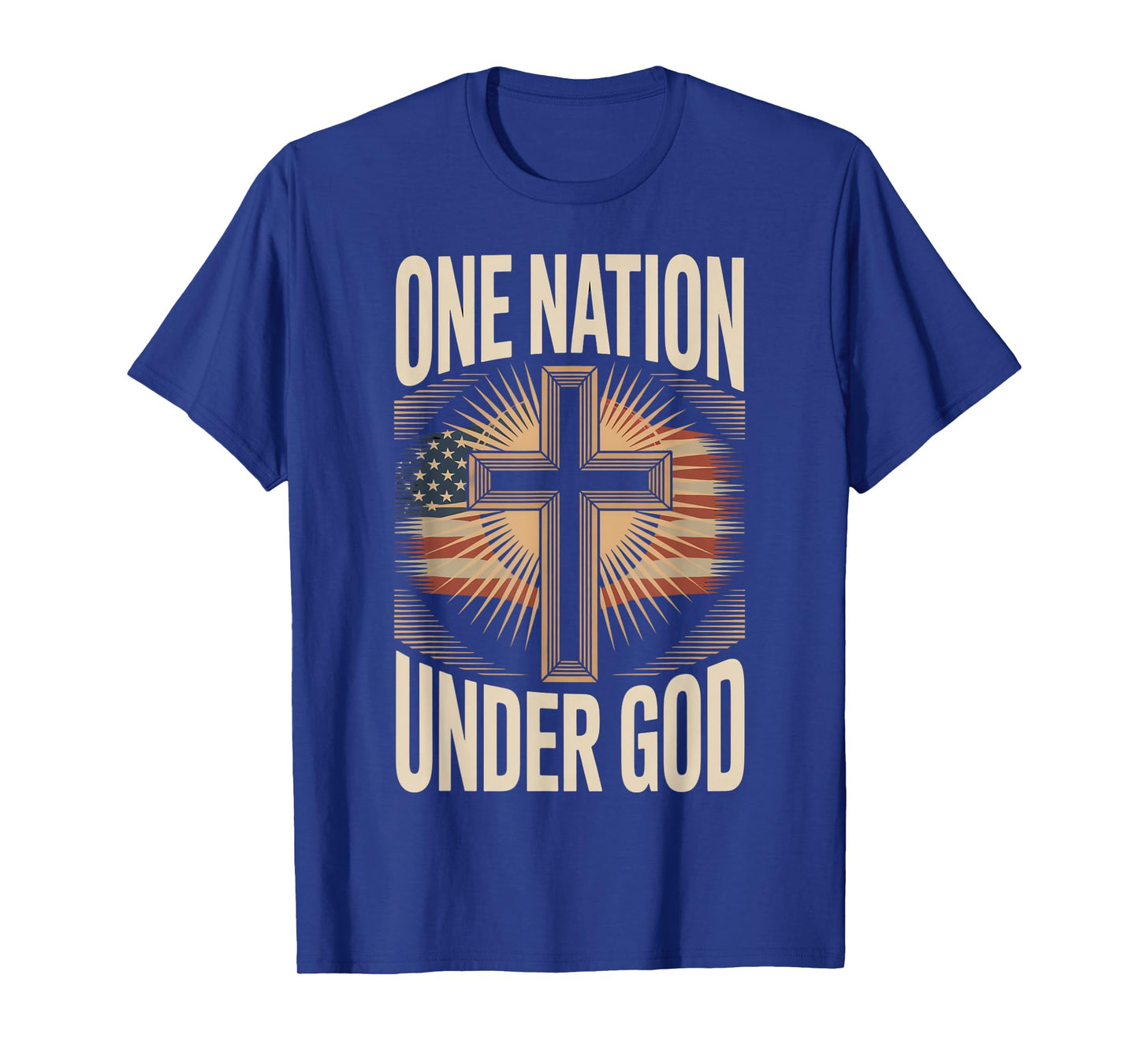 One Nation Under God July 4th Christian Patriotic T-Shirt
