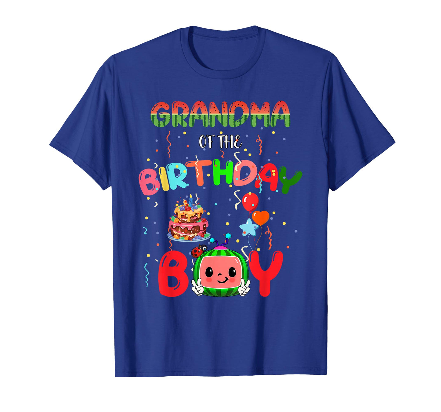 Grandma of the One In A Melon Birthday Girl Watermelon First T-Shirt