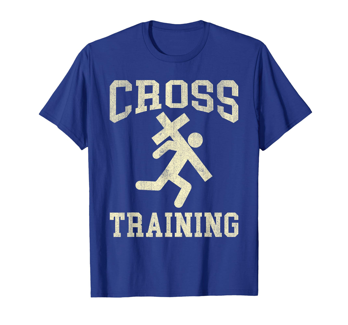 Cross Training Funny Running Christian Cross Vintage T-Shirt