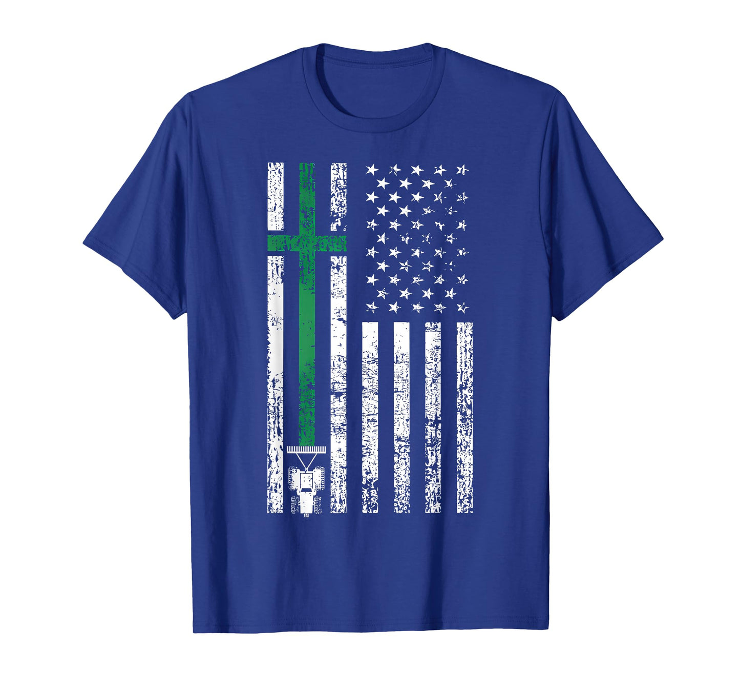 USA Flag Farmer American Farmers Patriotic Christ T-Shirt