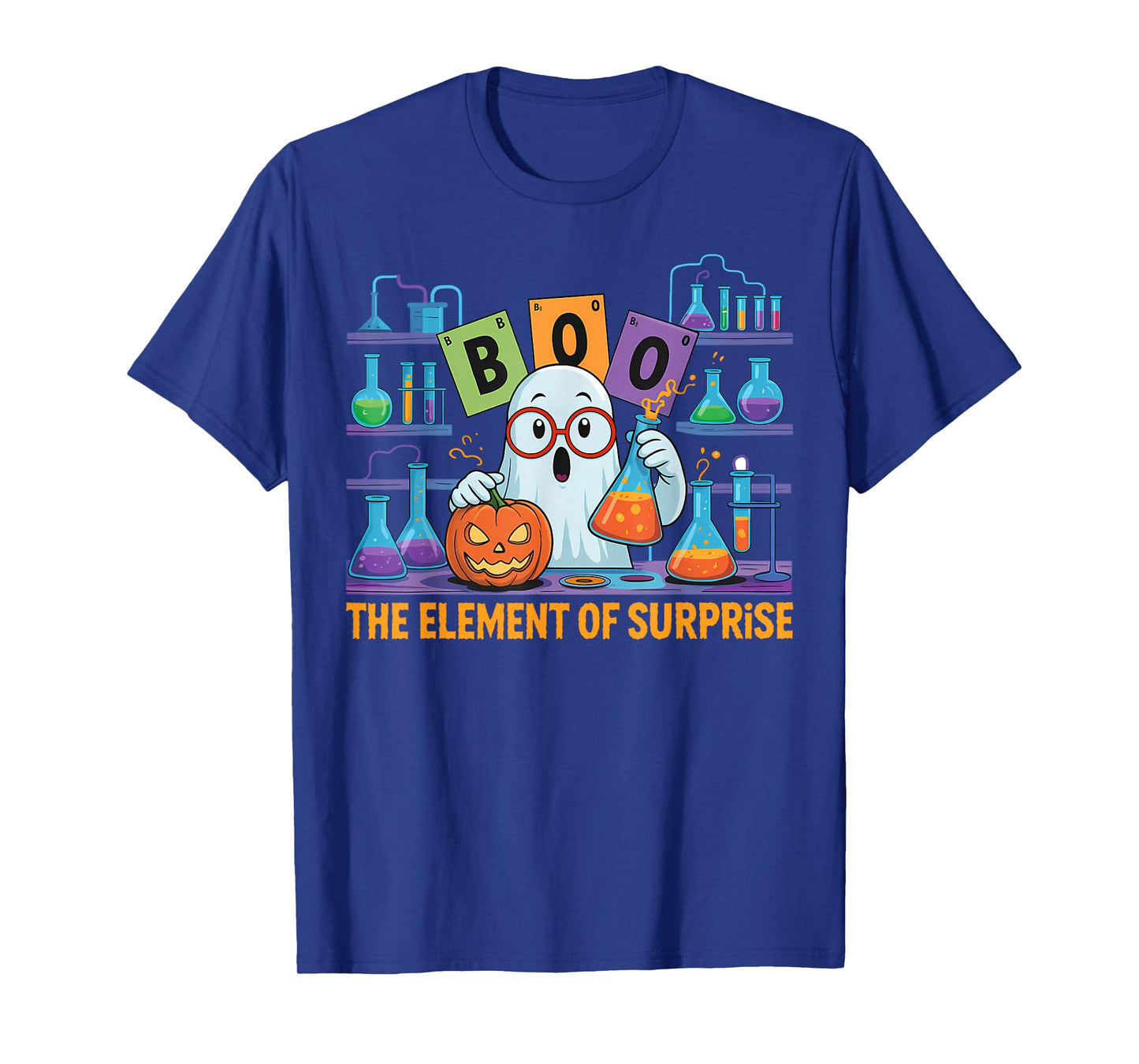 Chemistry Boo The Element of Surprise Cute Chemist Halloween T-Shirt