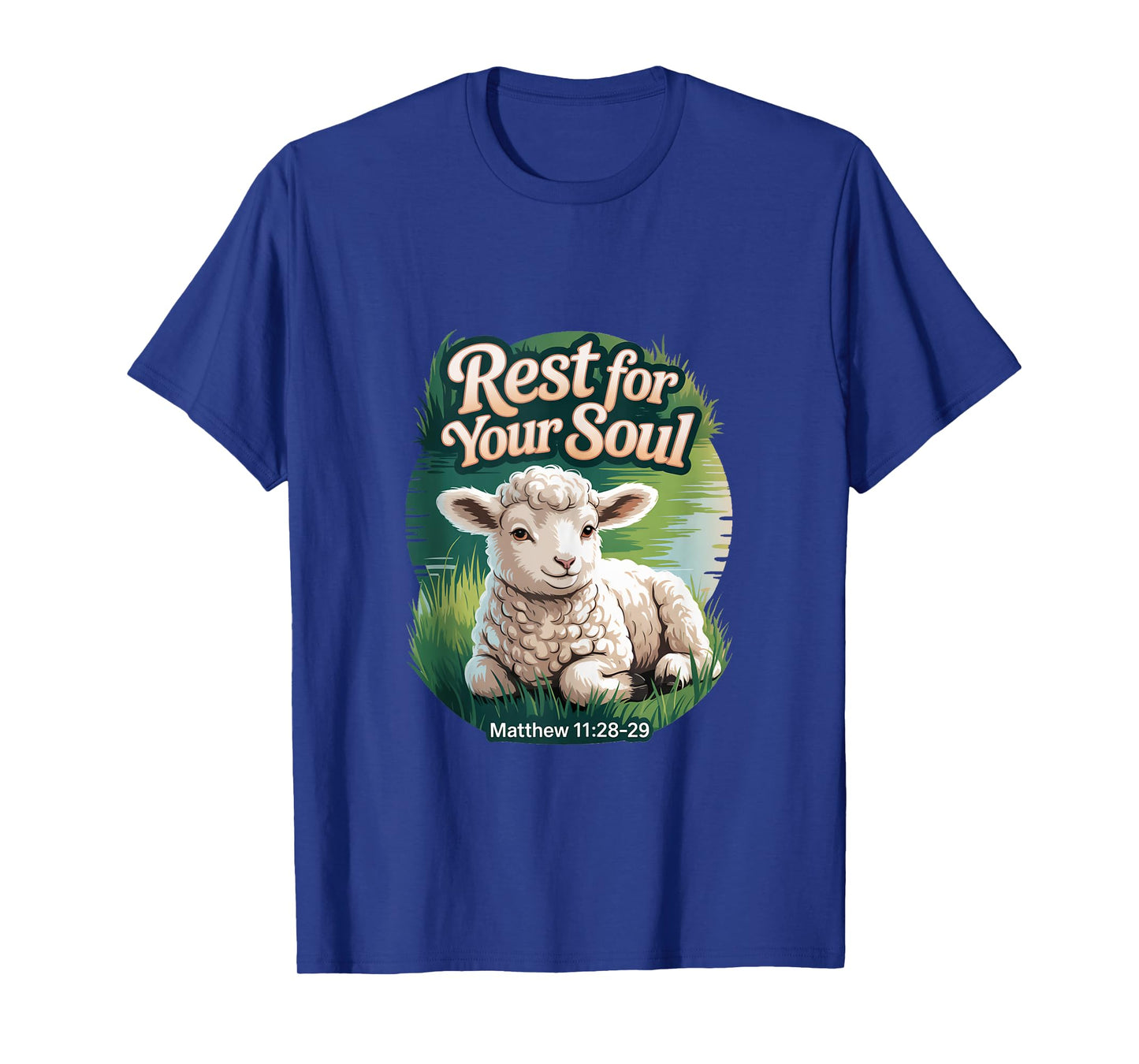 Rest for Your Soul/Matthew 11 / Peaceful Lamb by Water Tank Top