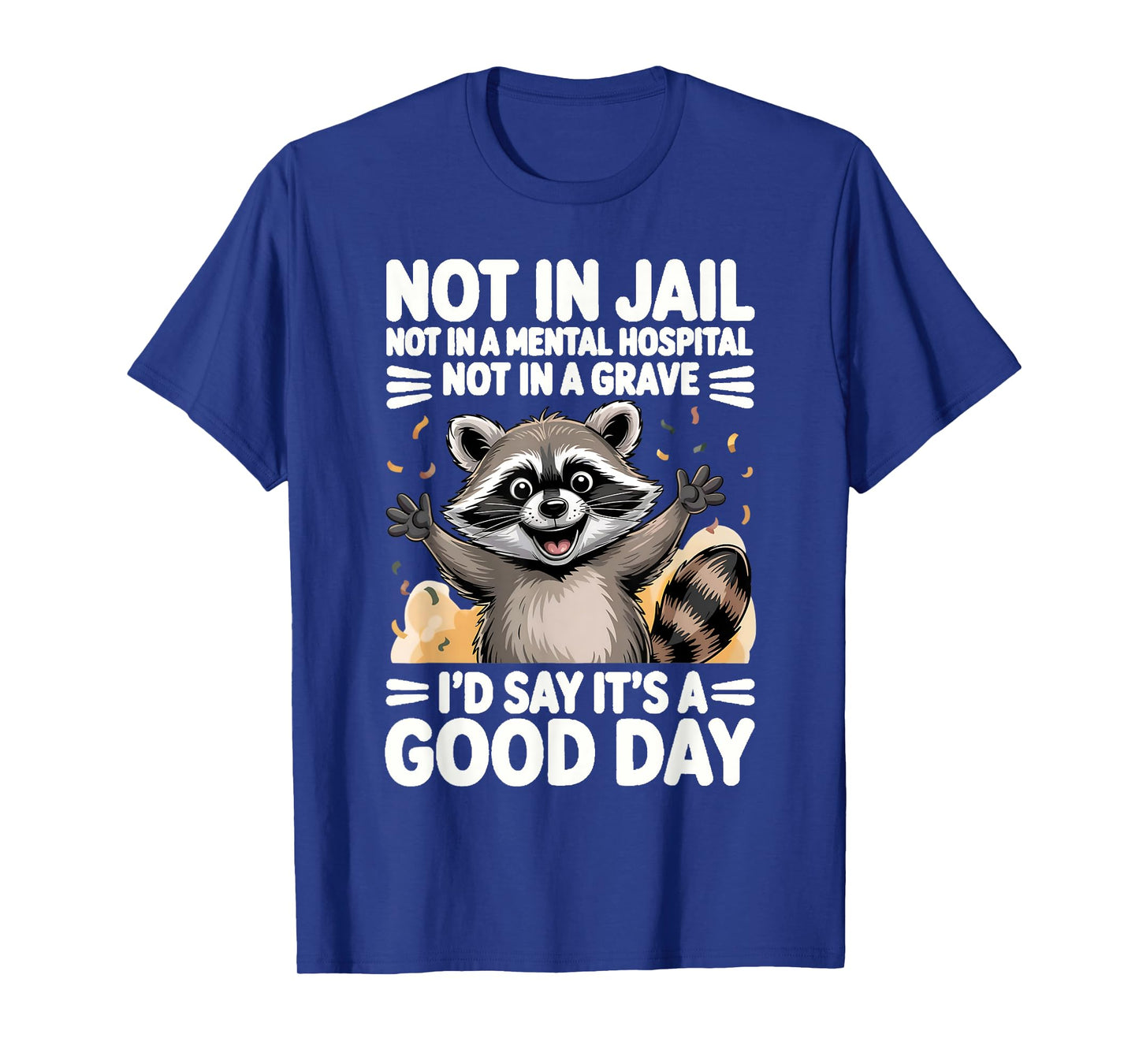 Not in Jail Not in A Mental Hospital Not in A Grave Funny T-Shirt