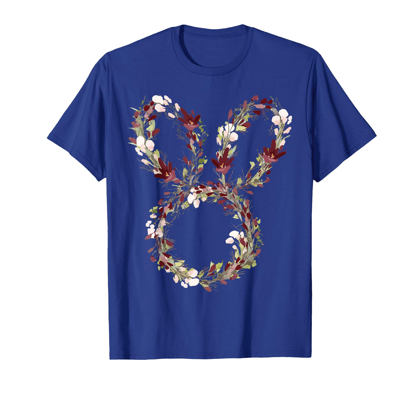 Floral Easter Bunny Flowers Rabbit Happy Easter T-Shirt