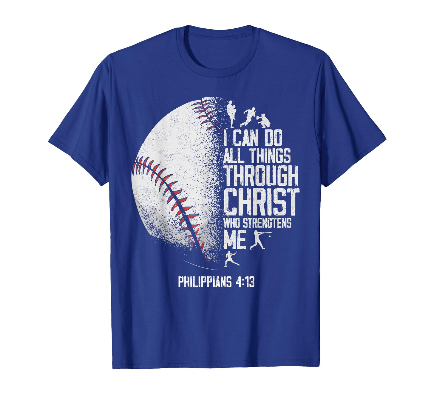 Baseball Fan Bible Quote Vintage I Can Do All The Things T-Shirt