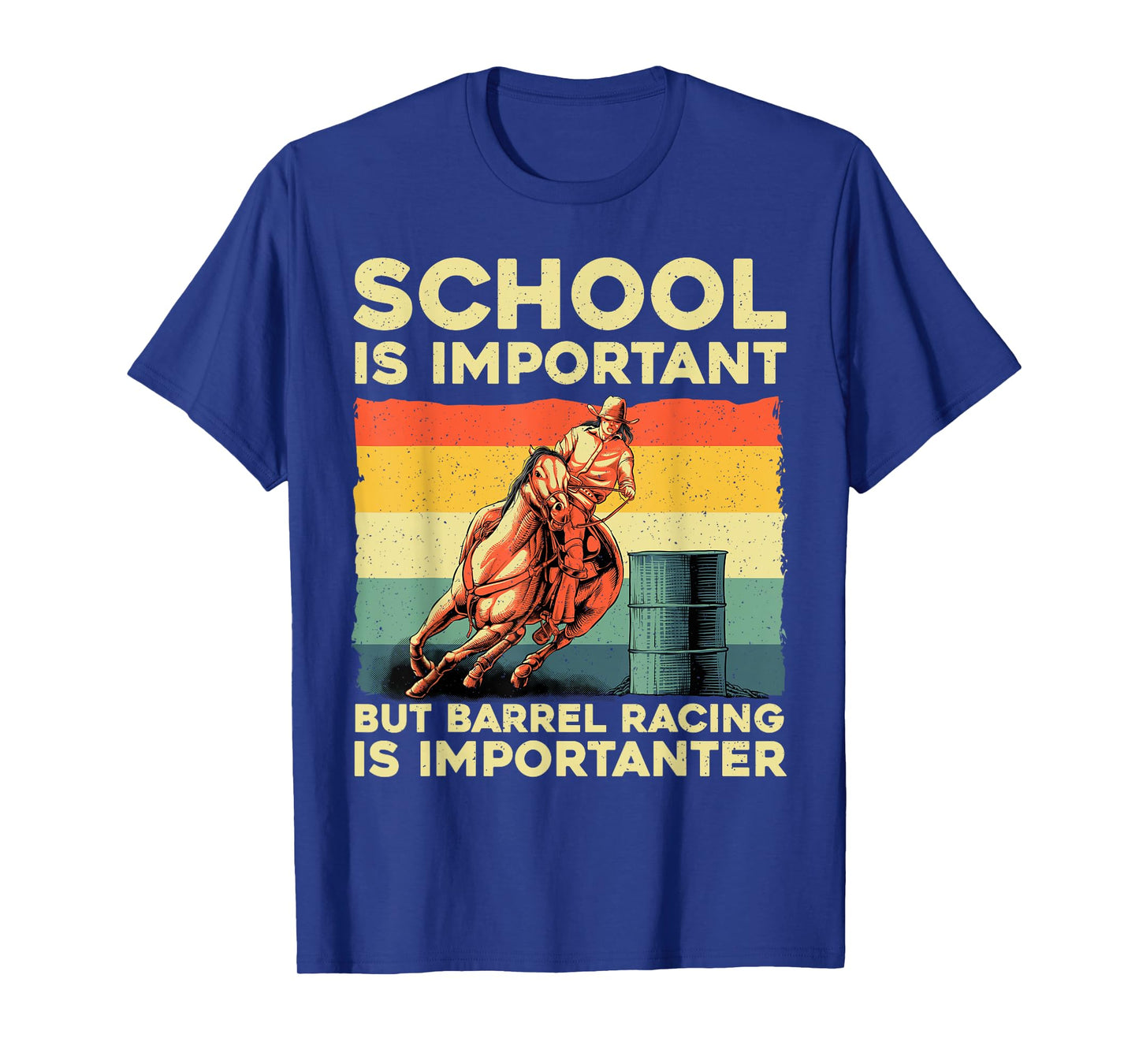 Best Barrel Racing Art For Men Women Kids Barrel Racer T-Shirt