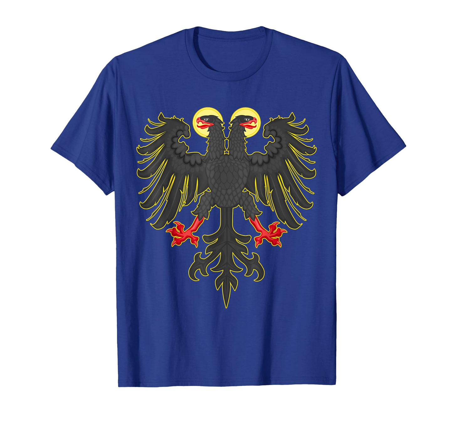 Historian's Choice HRE Holy Roman Empire Reichsadler Imperial Eagle Flag T-Shirt, Small, Black