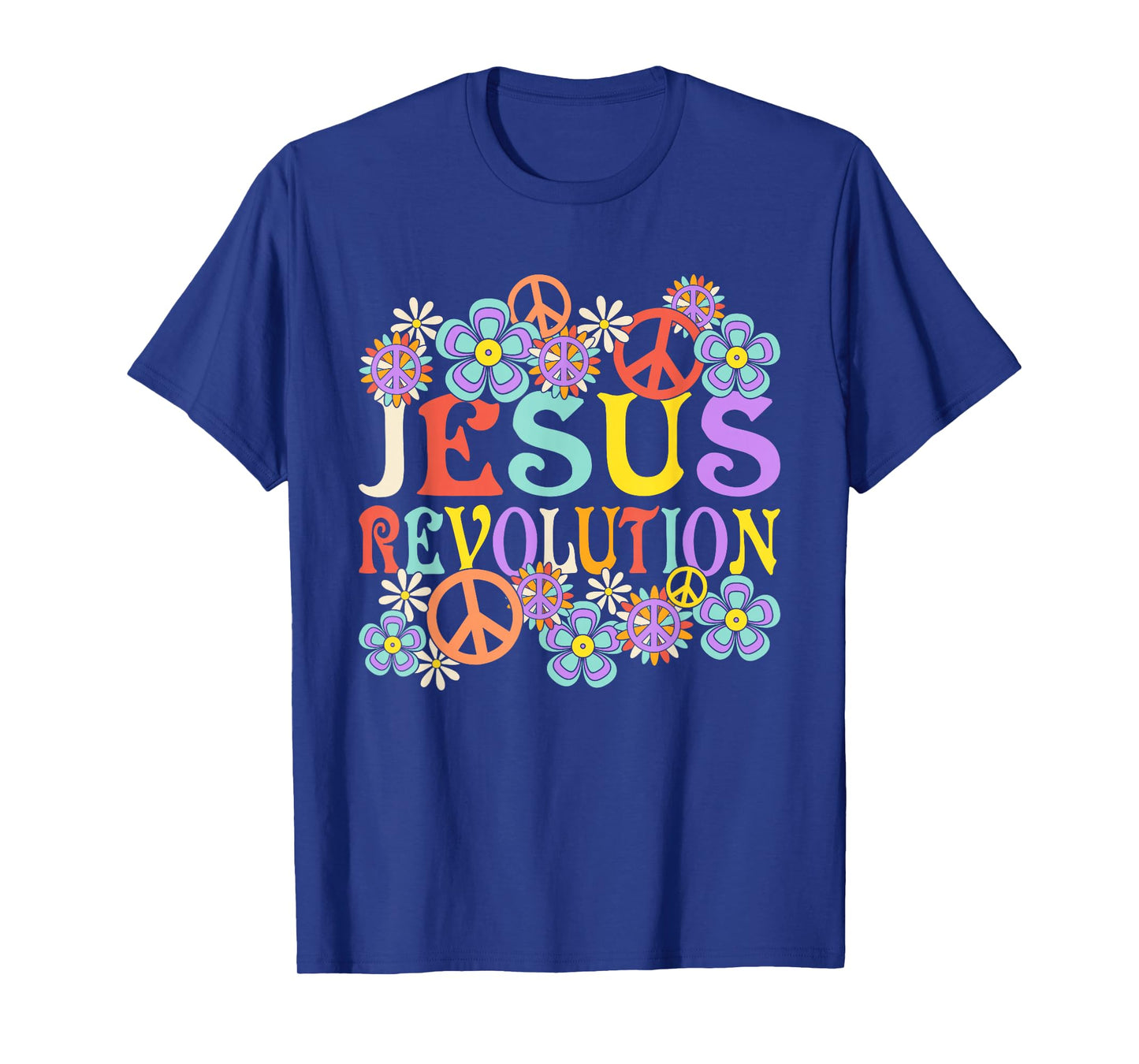 Jesus Revolution Faith Retro Groovy Christian T-Shirt
