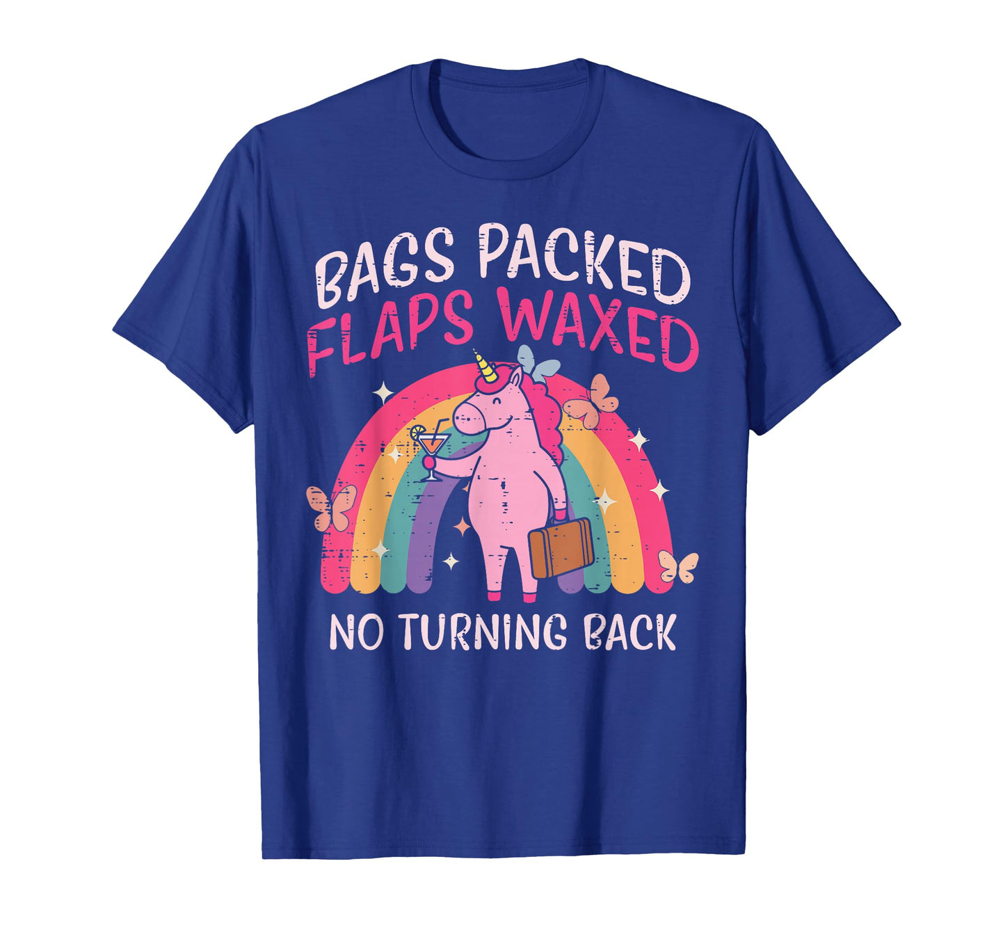Bags Packed Unicorn Funny Inappropriate Vacation Women T-Shirt