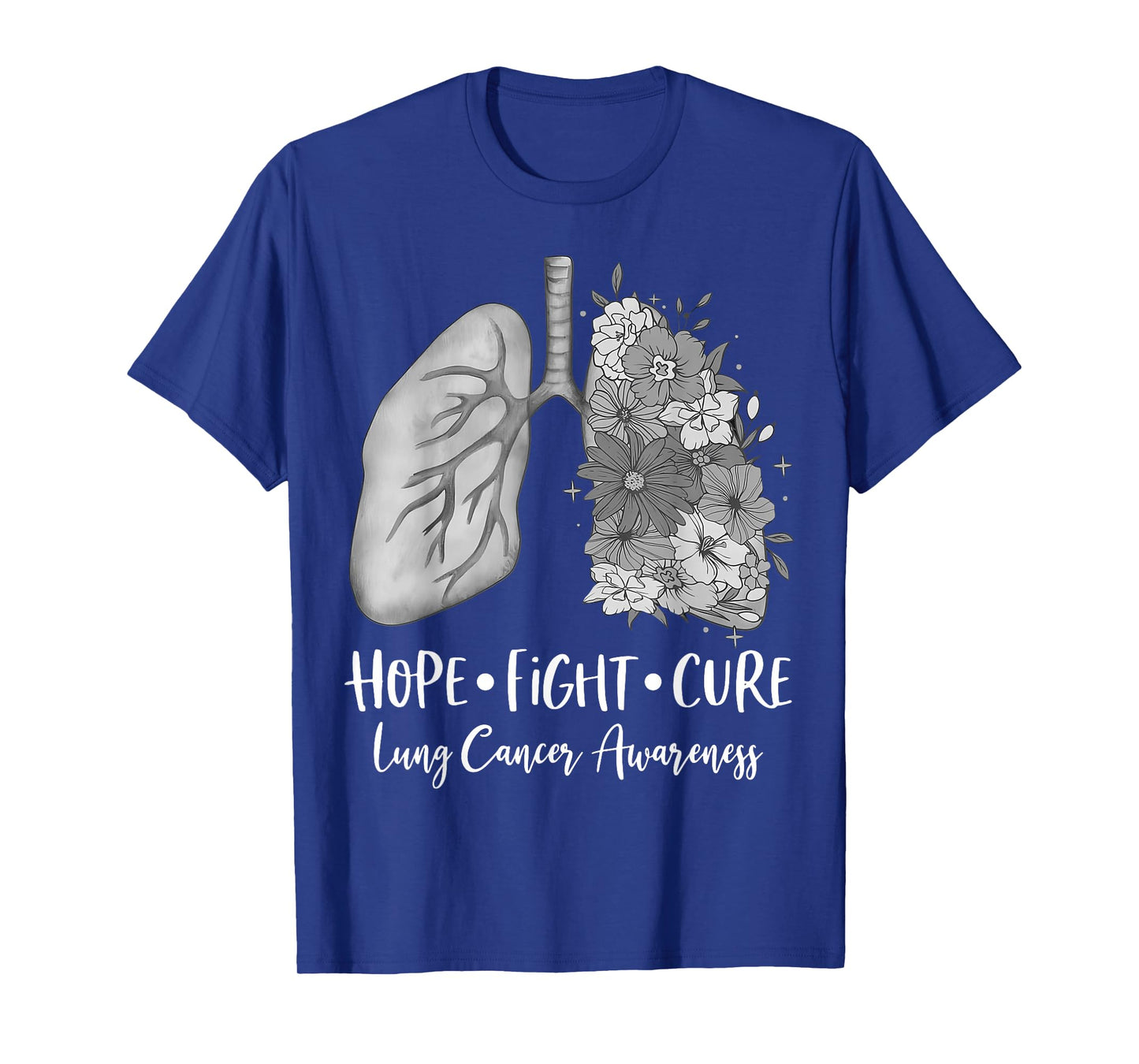 White Ribbon Faith Hope Love Support Lung Cancer Warrior T-Shirt