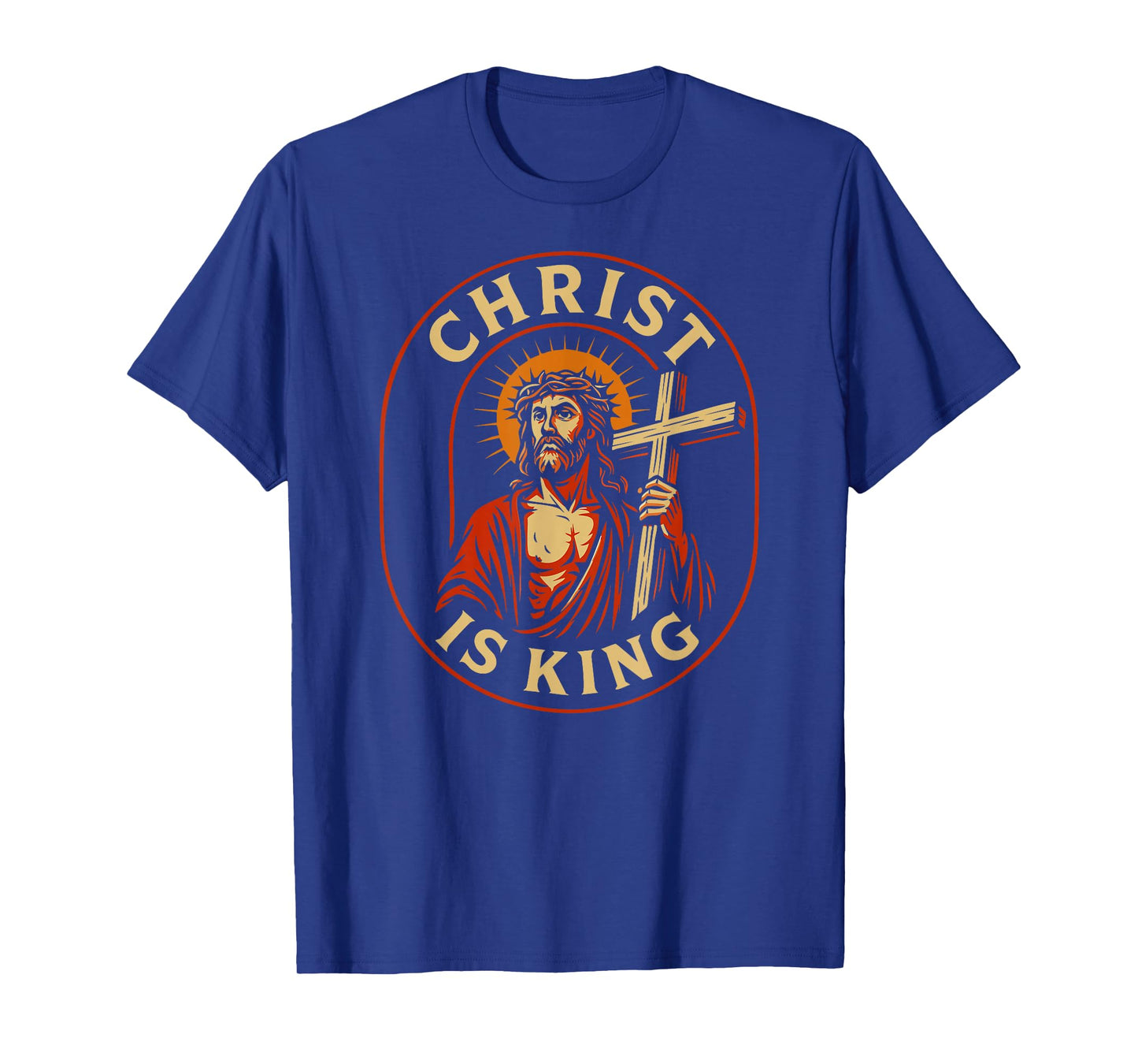 Christ is King Christian Jesus Faith Design for Men Women T-Shirt