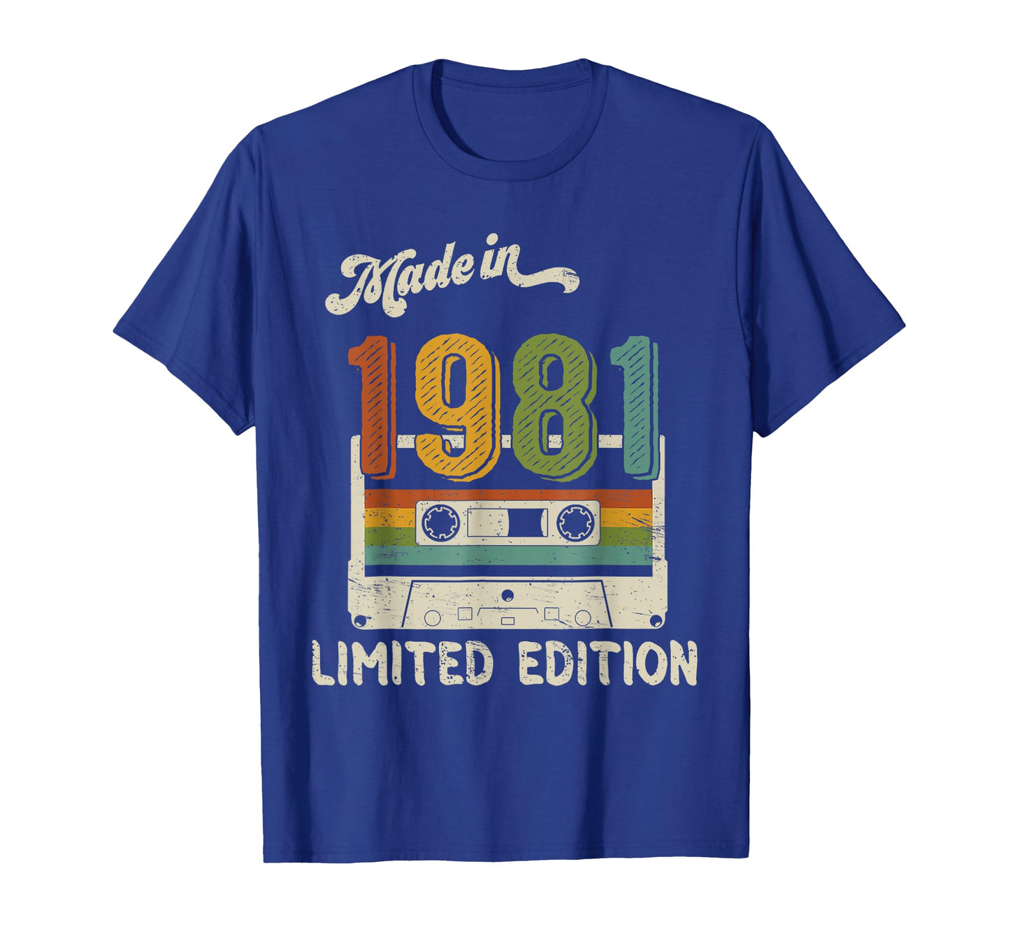 Made In 1981 Limited Edition Retro Cassette 44th Birthday T-Shirt