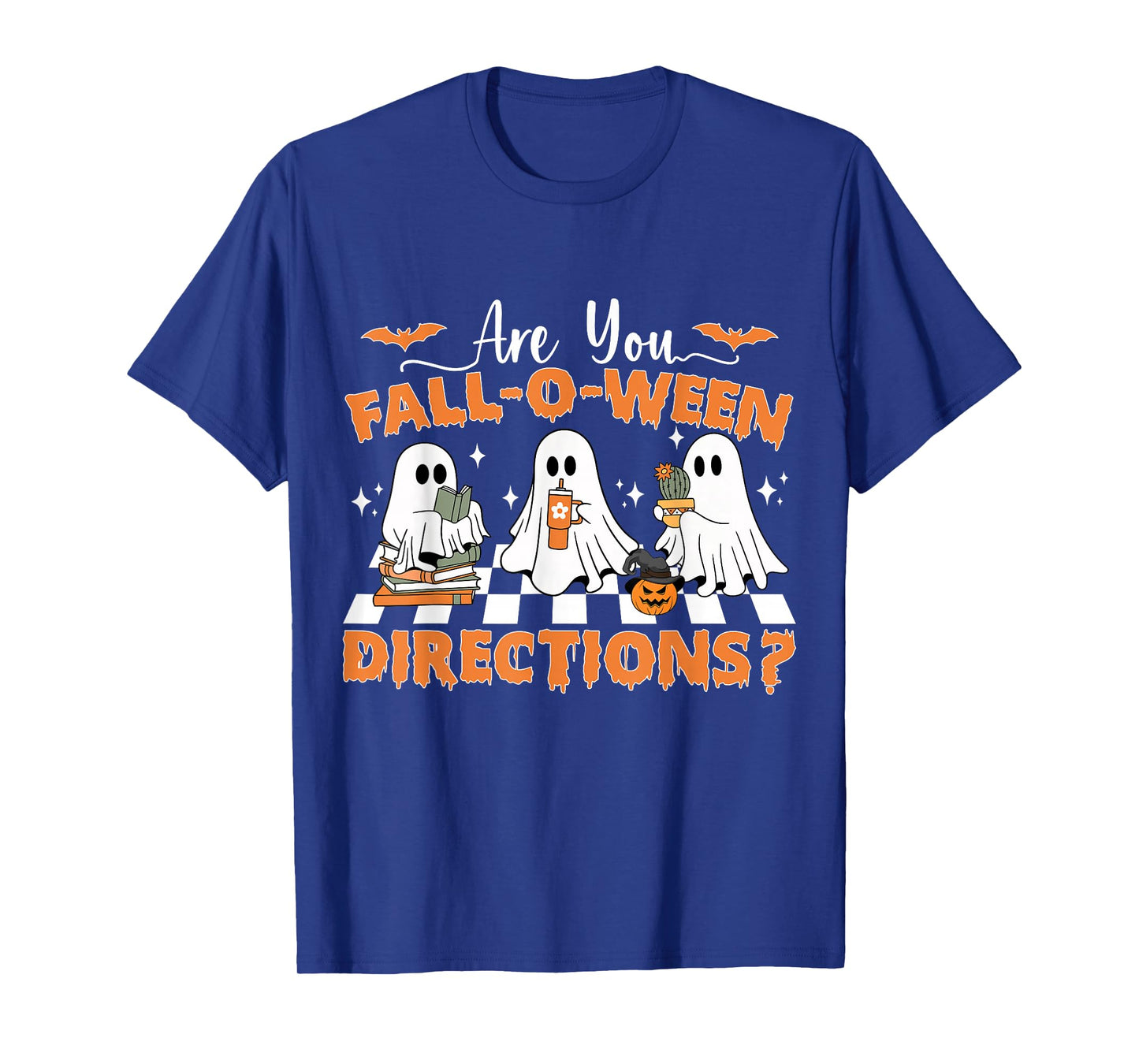 are You Fall o ween Directions Fall Teacher Halloween Ghost T-Shirt
