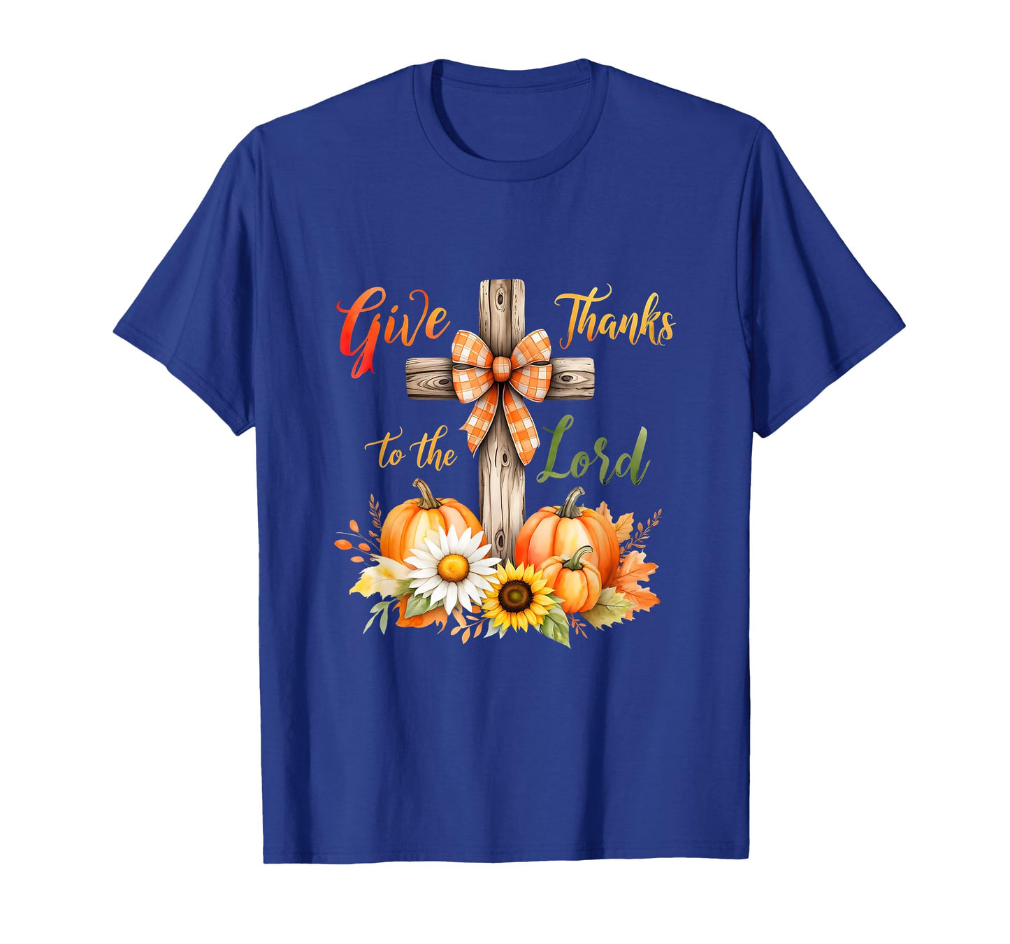 Thanksgiving Coquette Give Thanks to The Lord Fall Pumpkin T-Shirt
