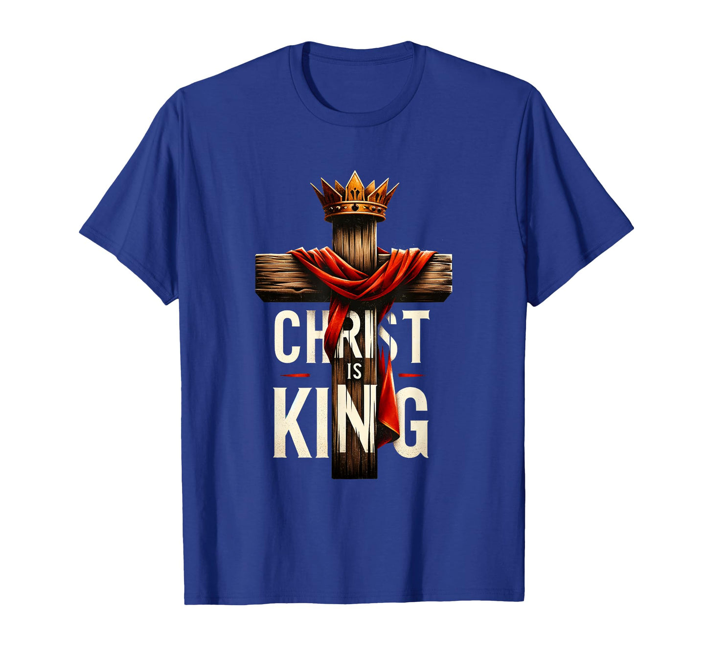 Christ Is King Christian Bible Verse Cross Jesus Lovers T-Shirt
