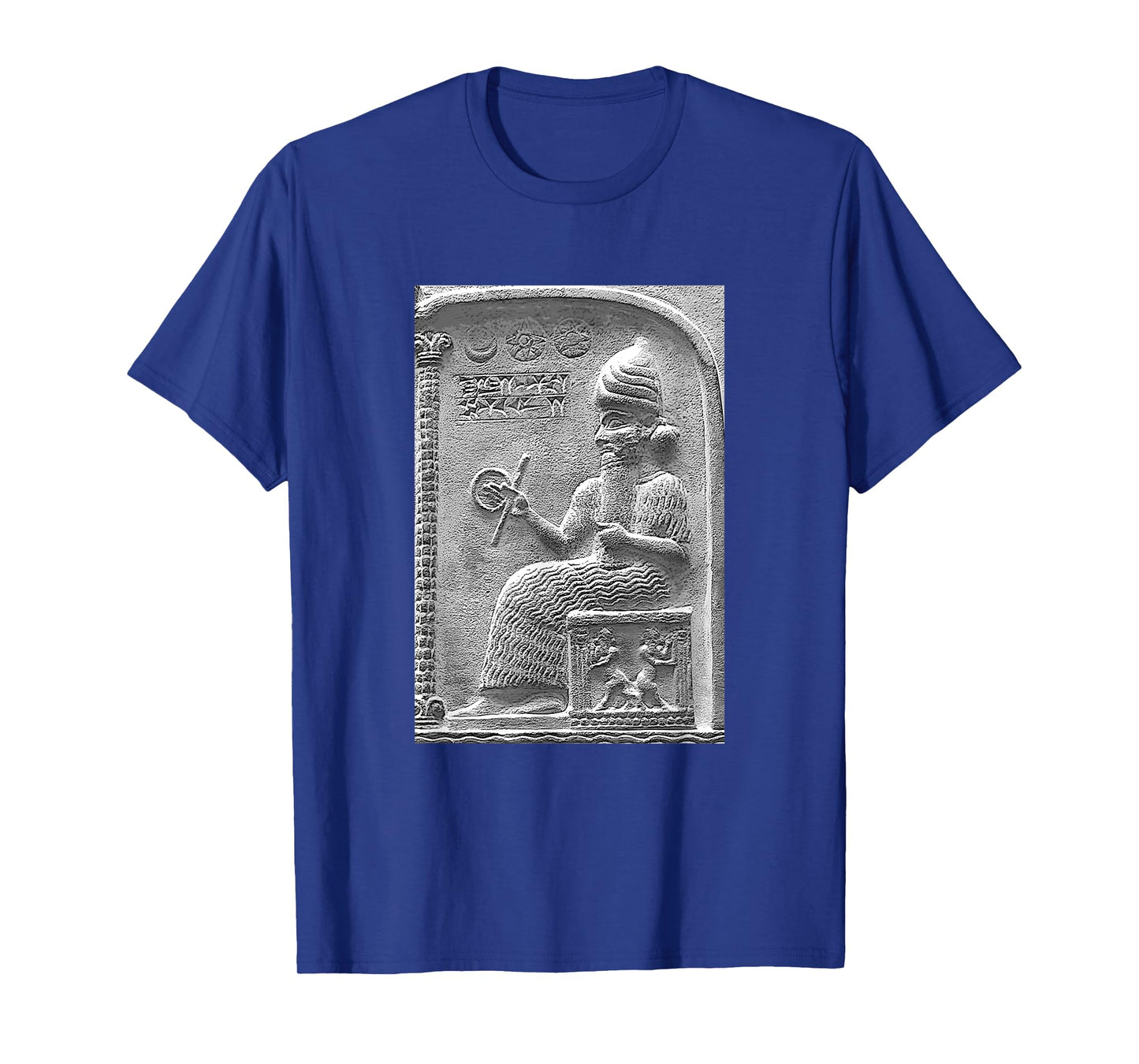 Shamash Sun God Babylonian Annunaki Mesopotamian Antique Art T-Shirt