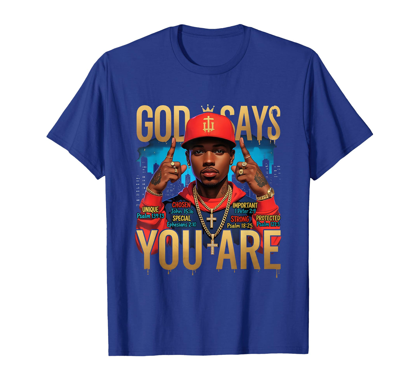 God Says Black Man African American You are Juneteenth T-Shirt