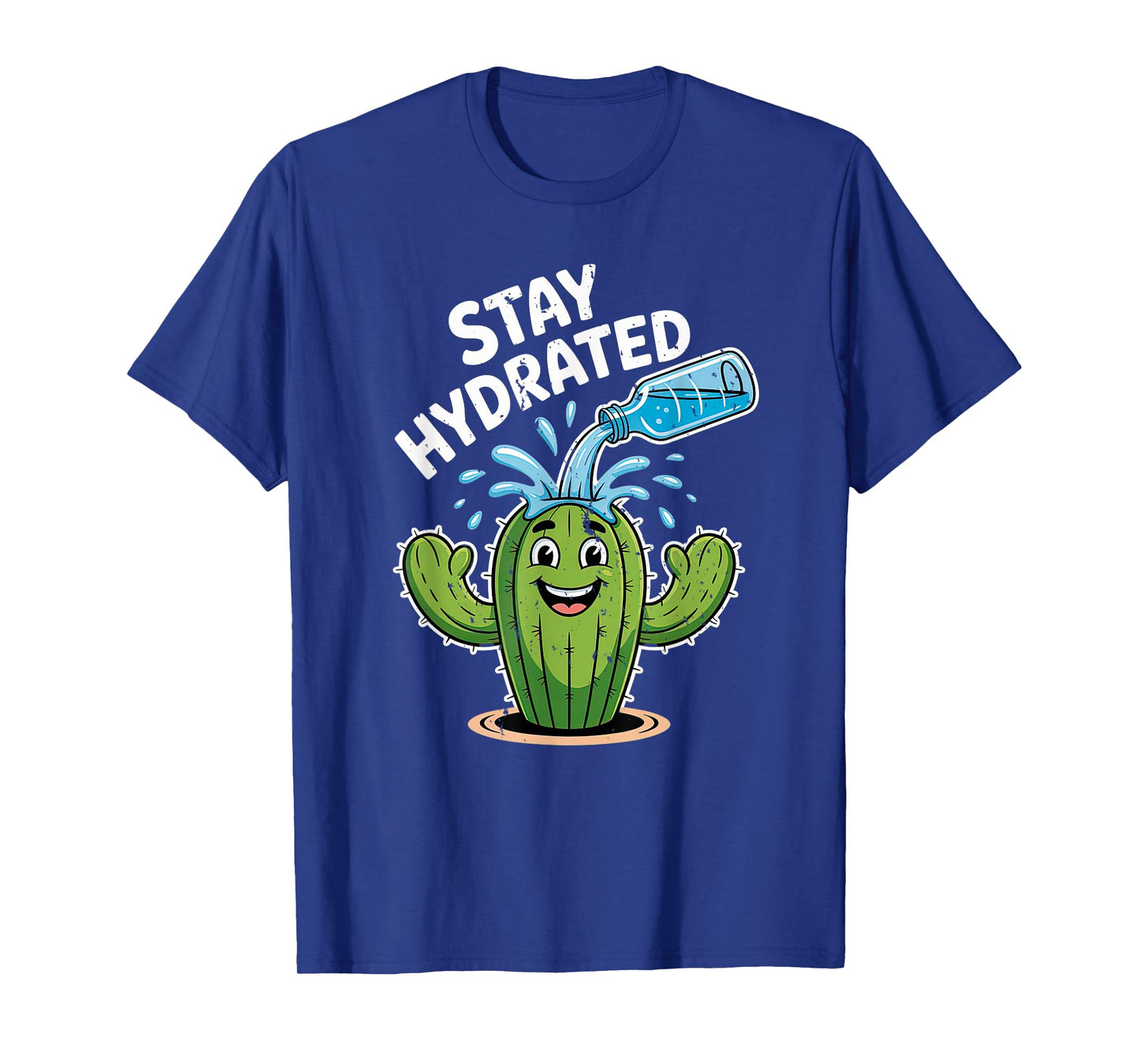 Stay Hydrated Funny Kawaii Cactus Water Reminder Cute Plant T-Shirt