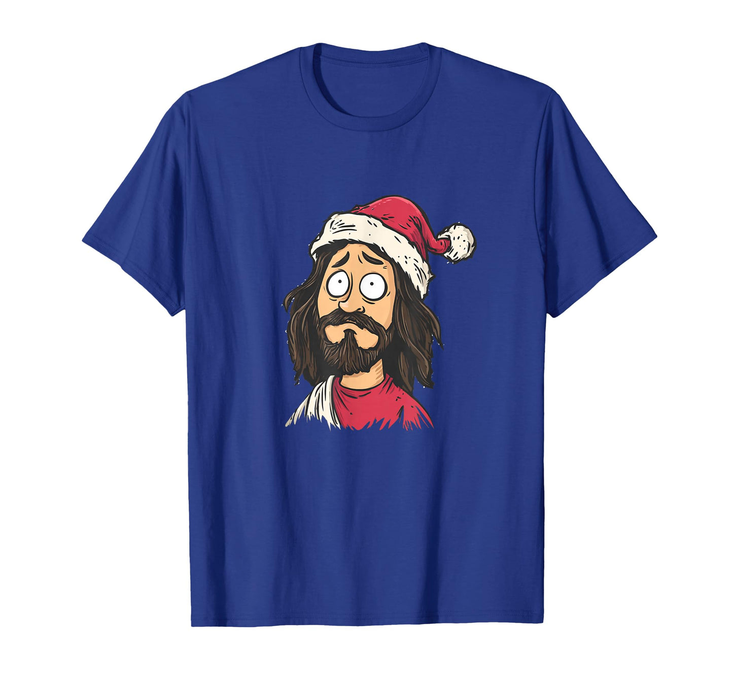 Believer Jesus Christ with Santa Claus Hat Costume T-Shirt