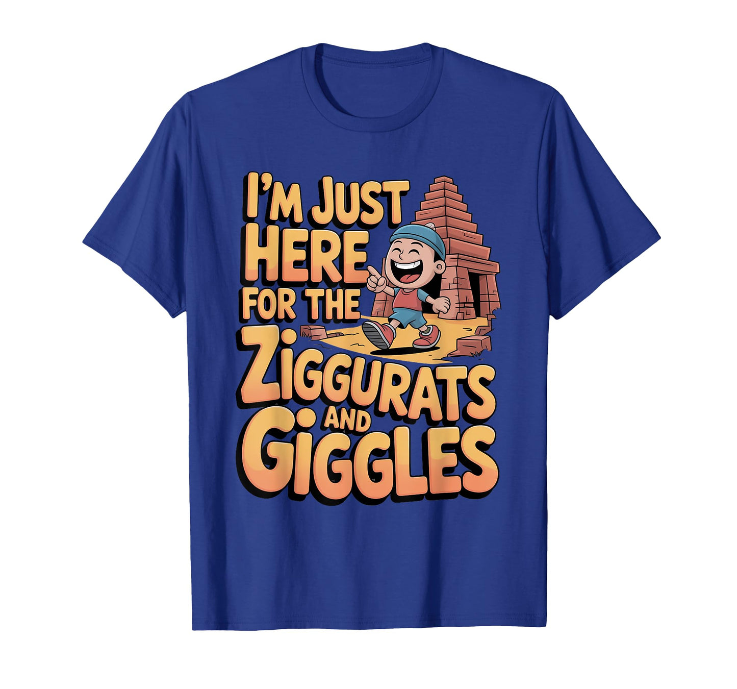 Ziggurats and Giggles Sumerian Anunnaki Mythology Fans T-Shirt