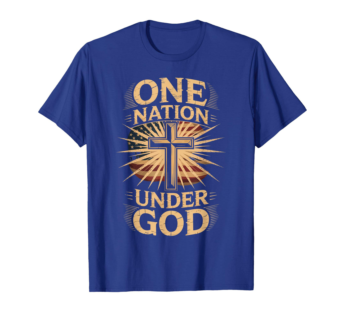 One Nation Under God July 4th Christian Patriotic T-Shirt