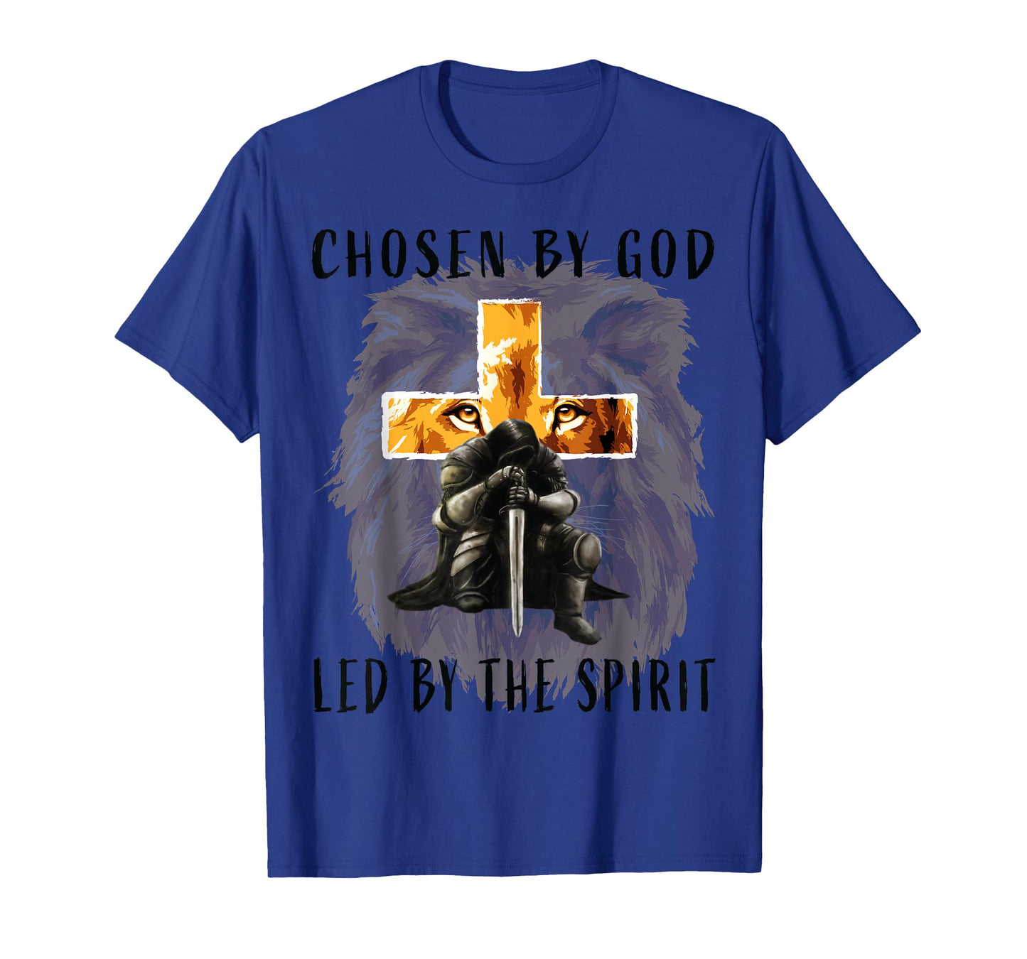Chosen by God Led by the Holy Spirit Christian Religious Men T-Shirt