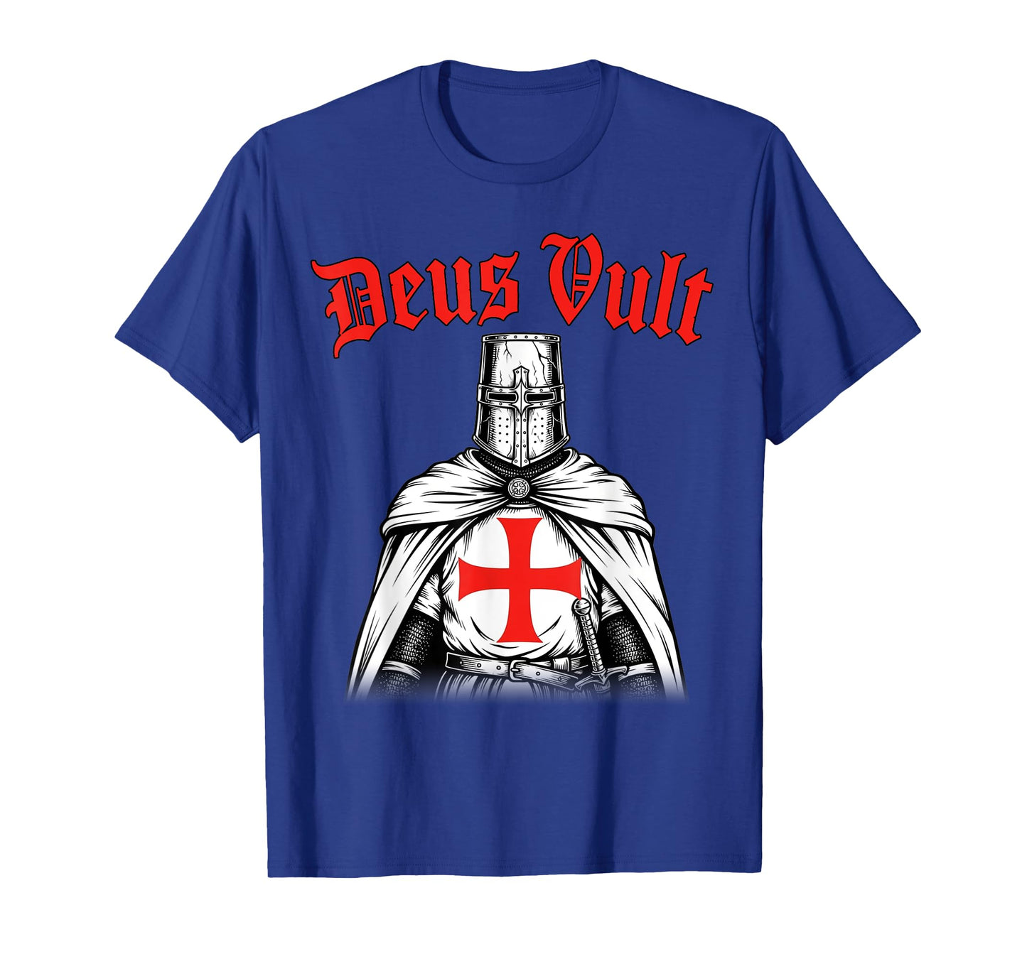 Knight Templar - Deus Vult - Vintage Crusader T-Shirt