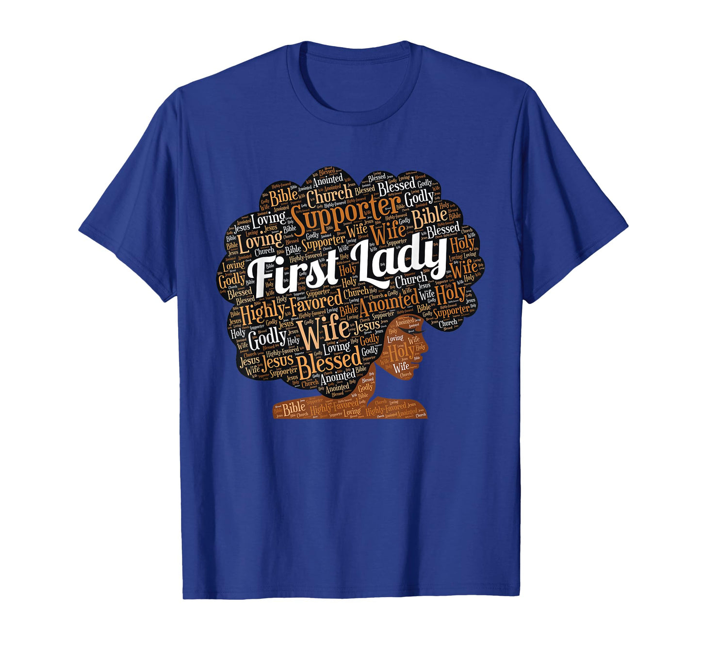 First Lady | Pastor's Wife Black Woman Afro T-Shirt