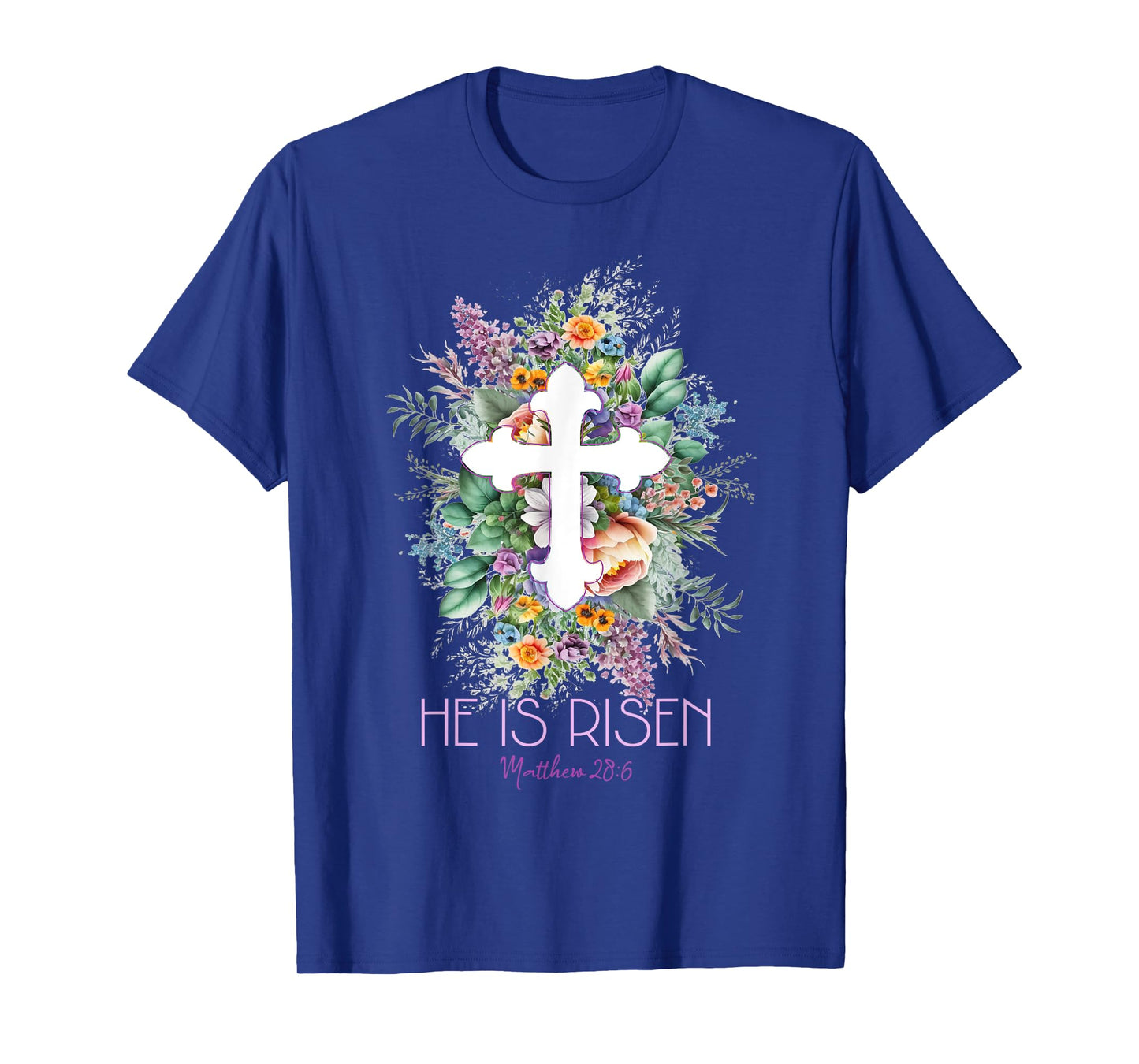He Is Risen Matthew 28:6 Jesus Easter Good Friday Christian T-Shirt