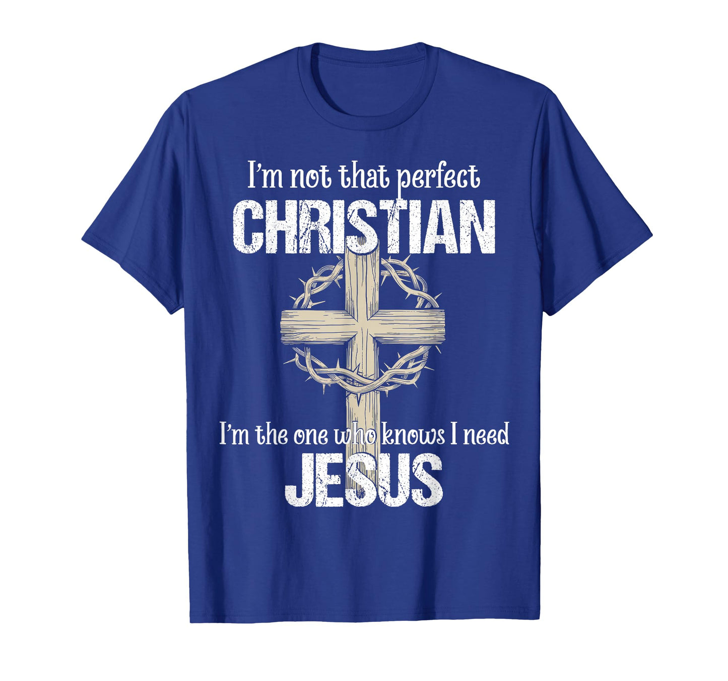 Mens Christian I'm Not That Perfect Christian Religion Gift T-Shirt