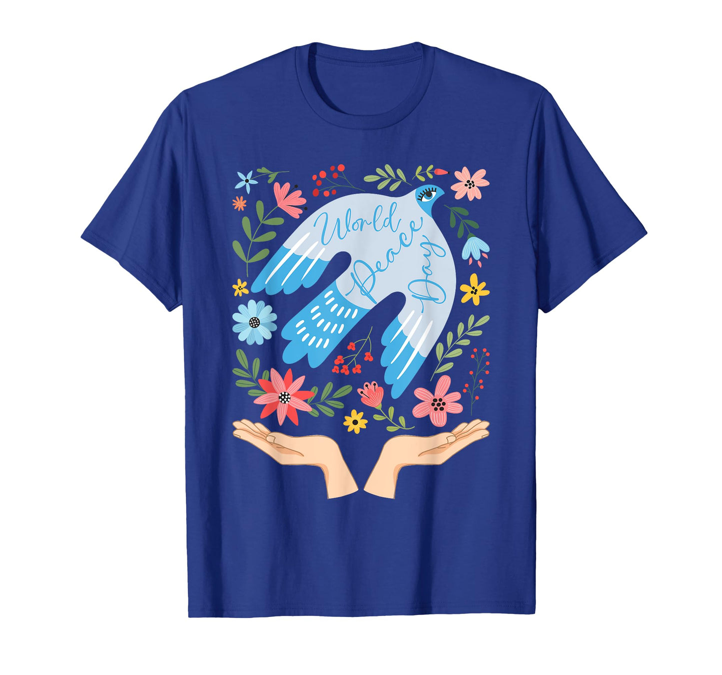 Groovy Peace Bird World Peace Day International Day of Peace T-Shirt