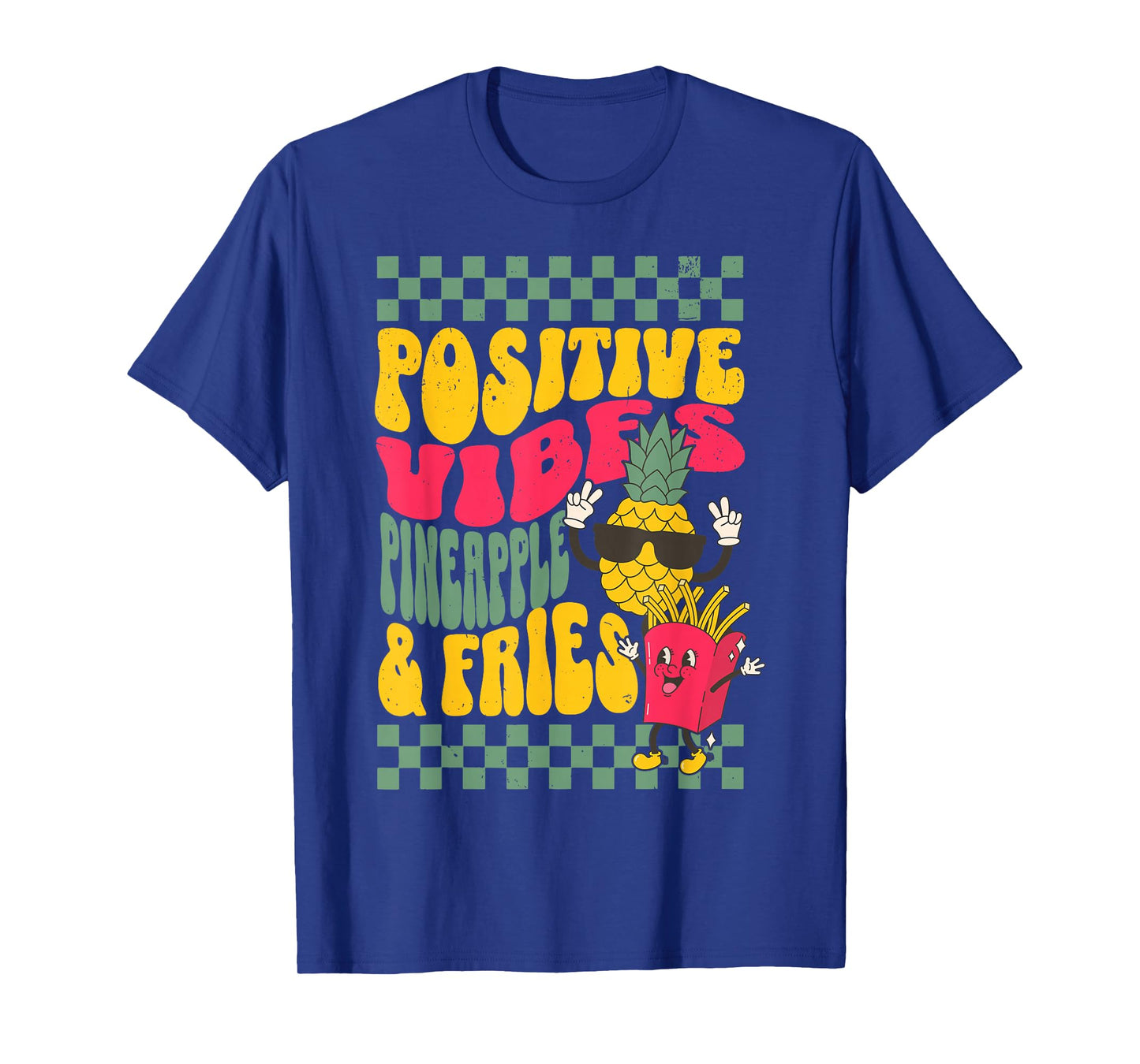 Groovy Positive Vibes Pineapple & Fries Transfer Day IVF T-Shirt