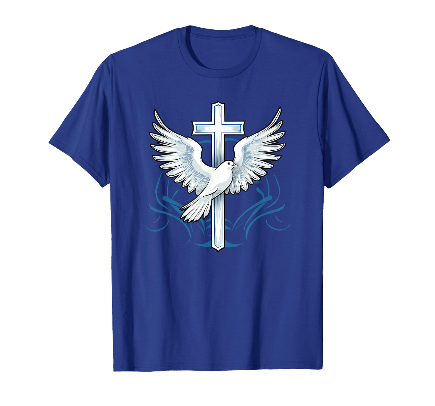 Holy Spirit Dove Praise Jesus Baptism of Jesus Cross T-Shirt