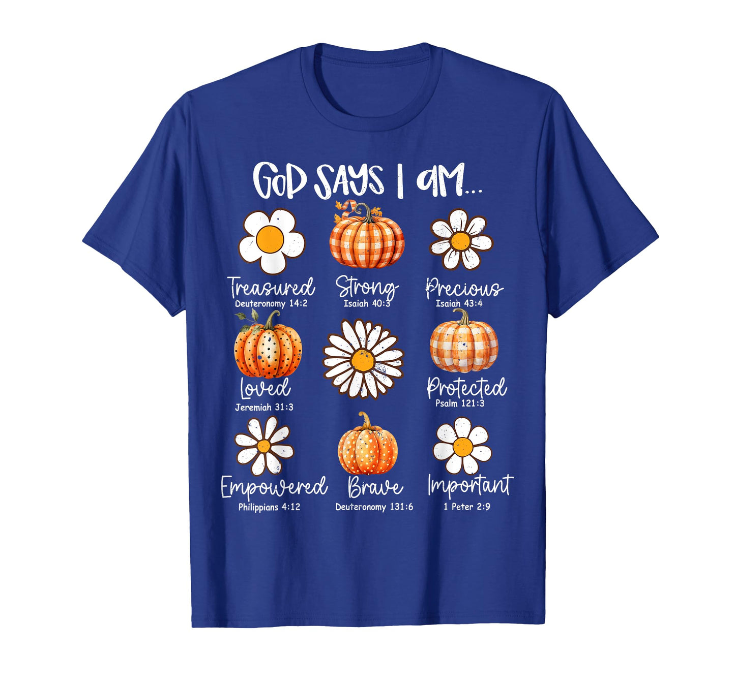 Gods Say I Am Christian Fall Thanksgiving Fall Season T-Shirt