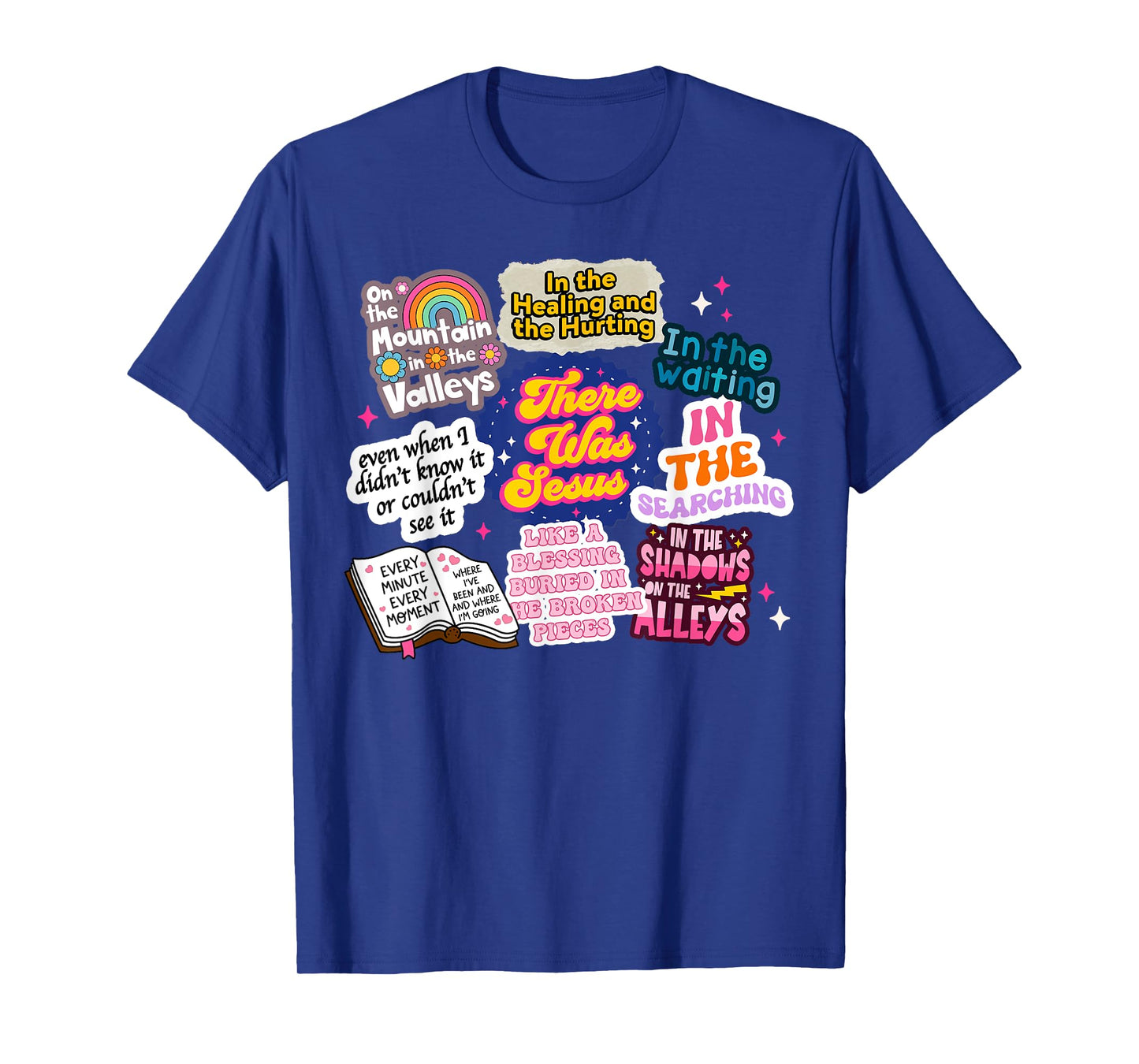 There Was Jesus Faith Inspirational Retro Christian Women T-Shirt