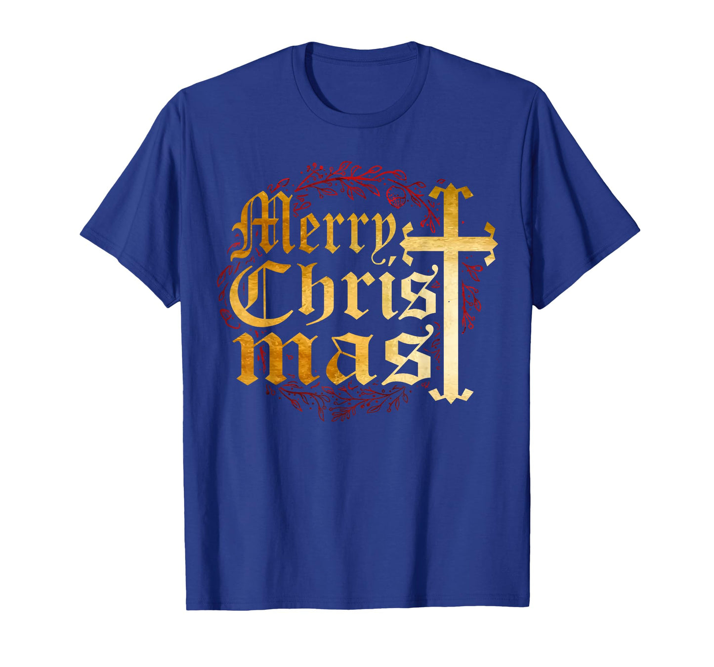 Merry Christmas Christian Cross Religious Family Matching T-Shirt