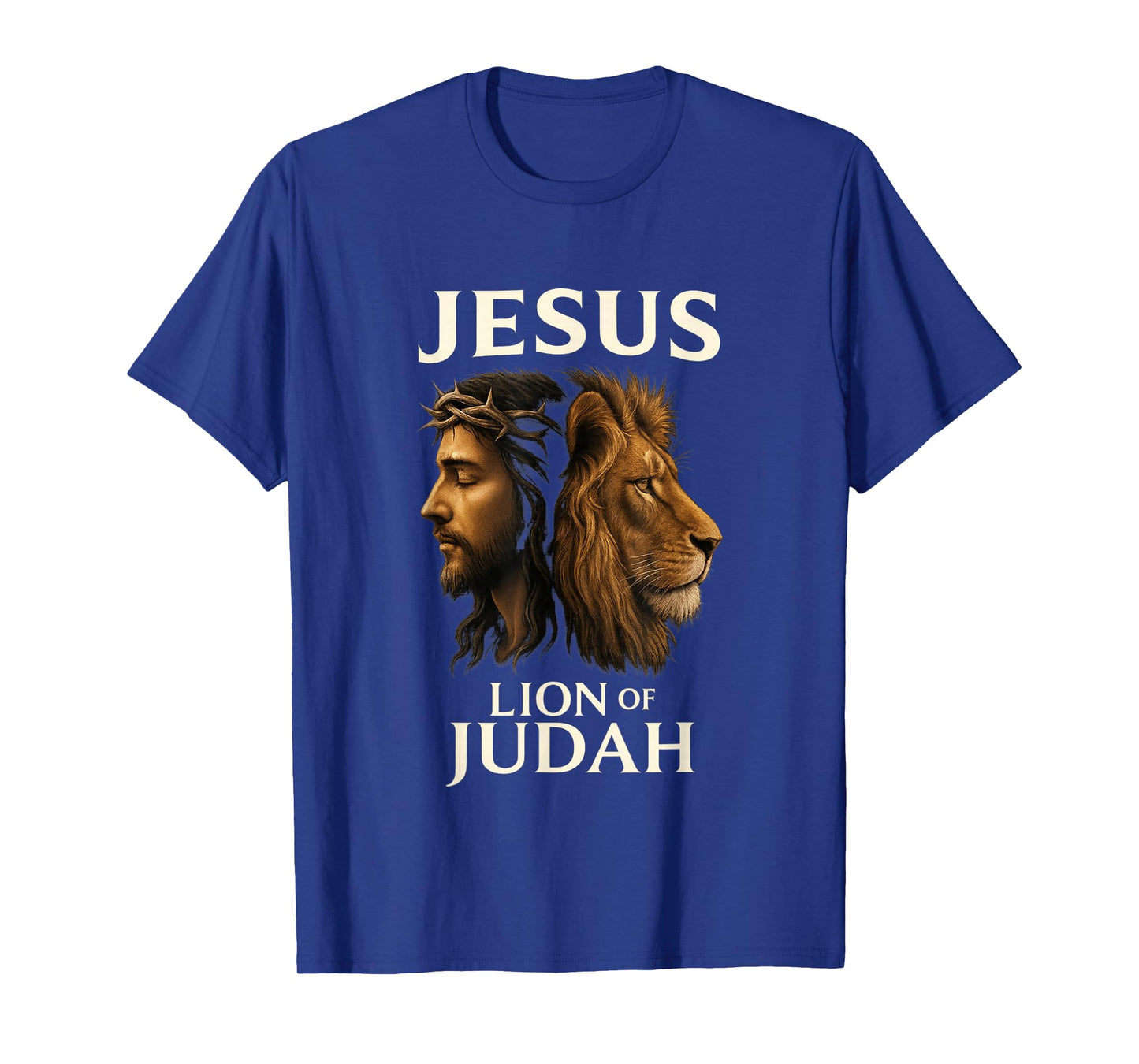 Jesus Lion of Judah Crown Thorns - Christian Faith | Religon T-Shirt