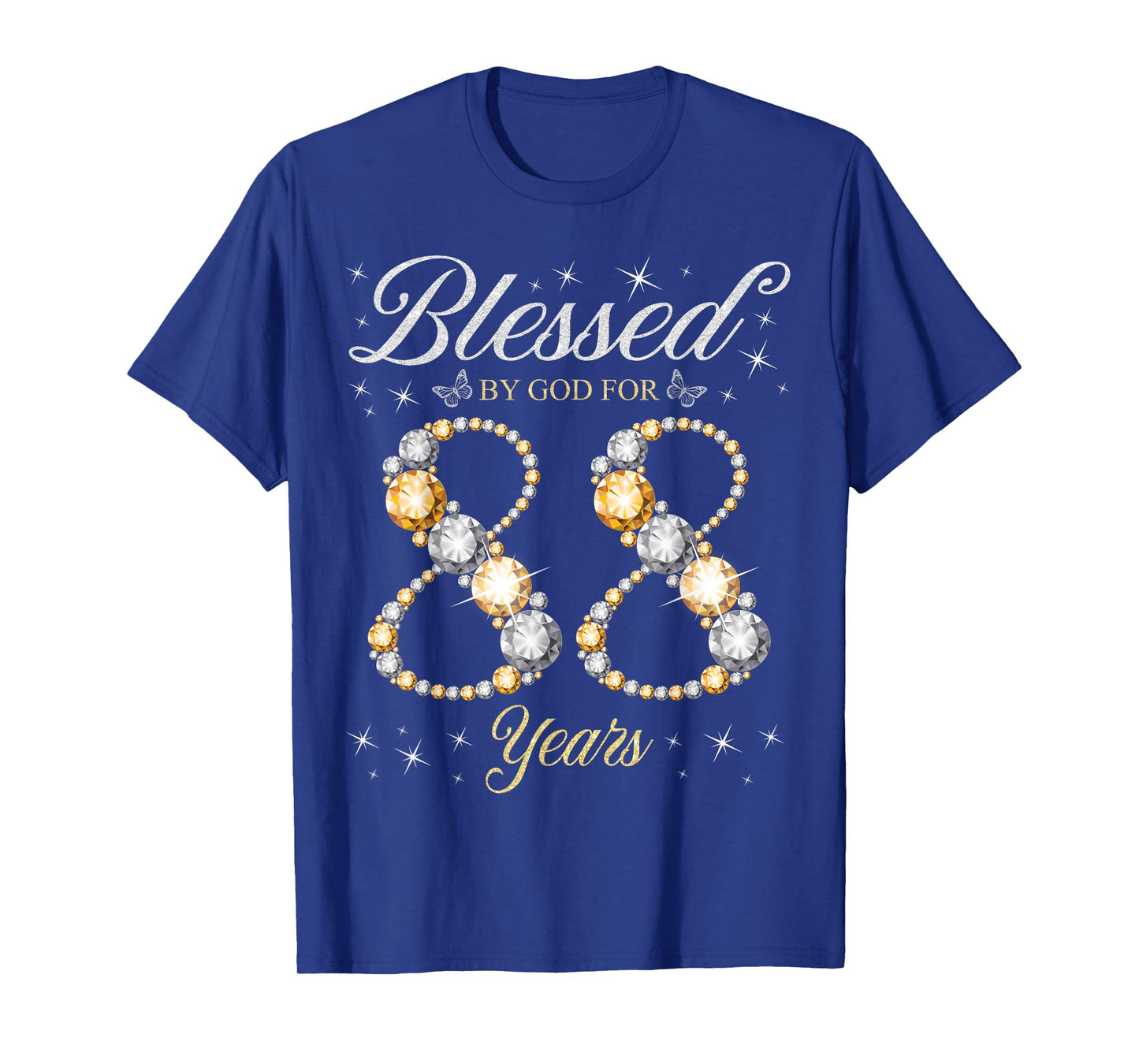 Blessed By God For 88 Years Old 88th Birthday Party T-Shirt