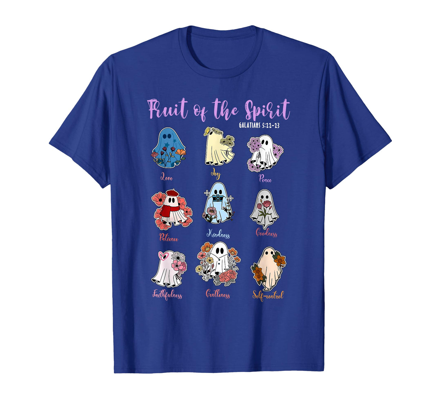 Fruit of The Spirit Christian Religious Halloween Ghost Fall T-Shirt