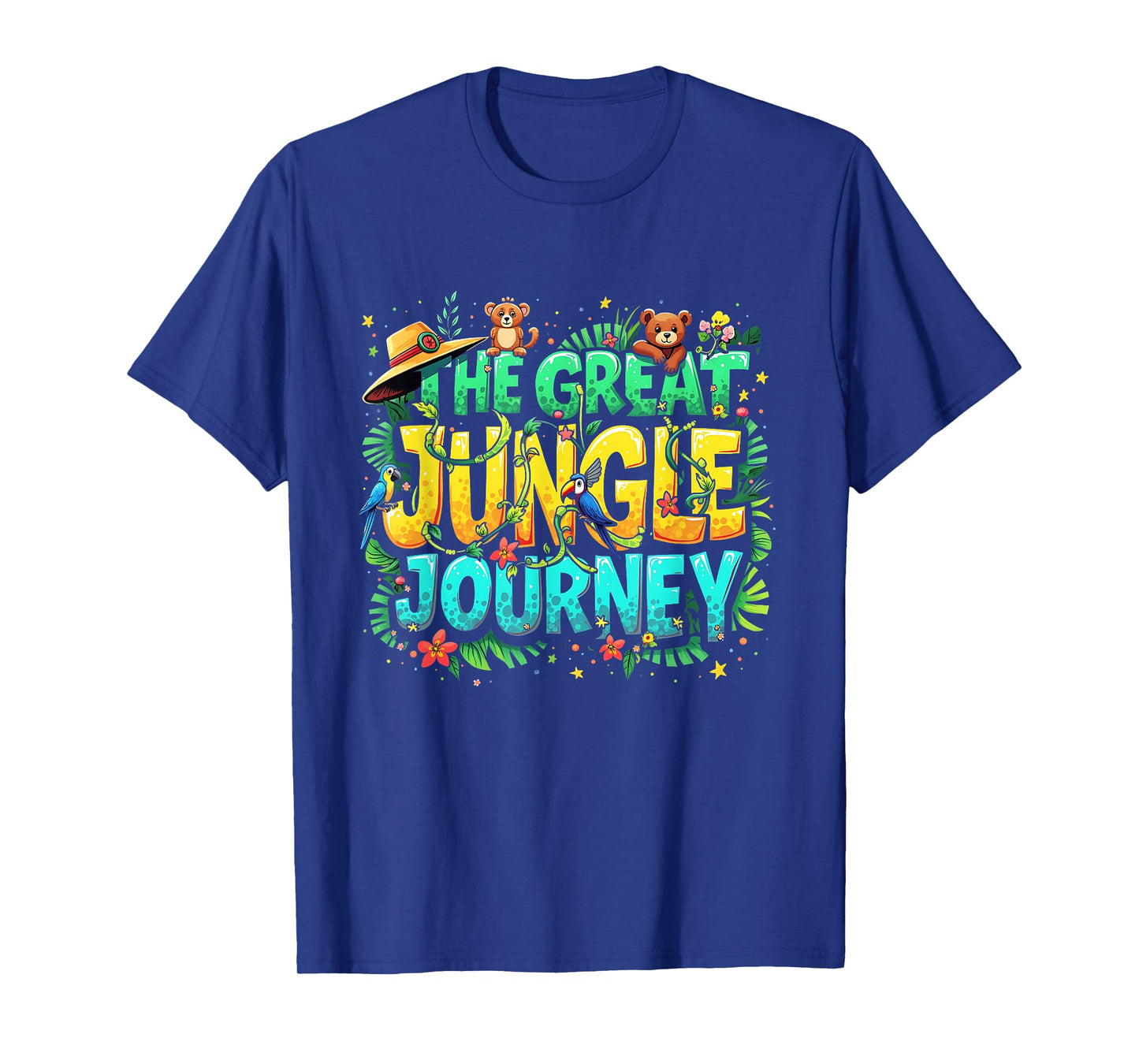 Retro The Great Jungle Journey Adventure Theme VBS Design T-Shirt