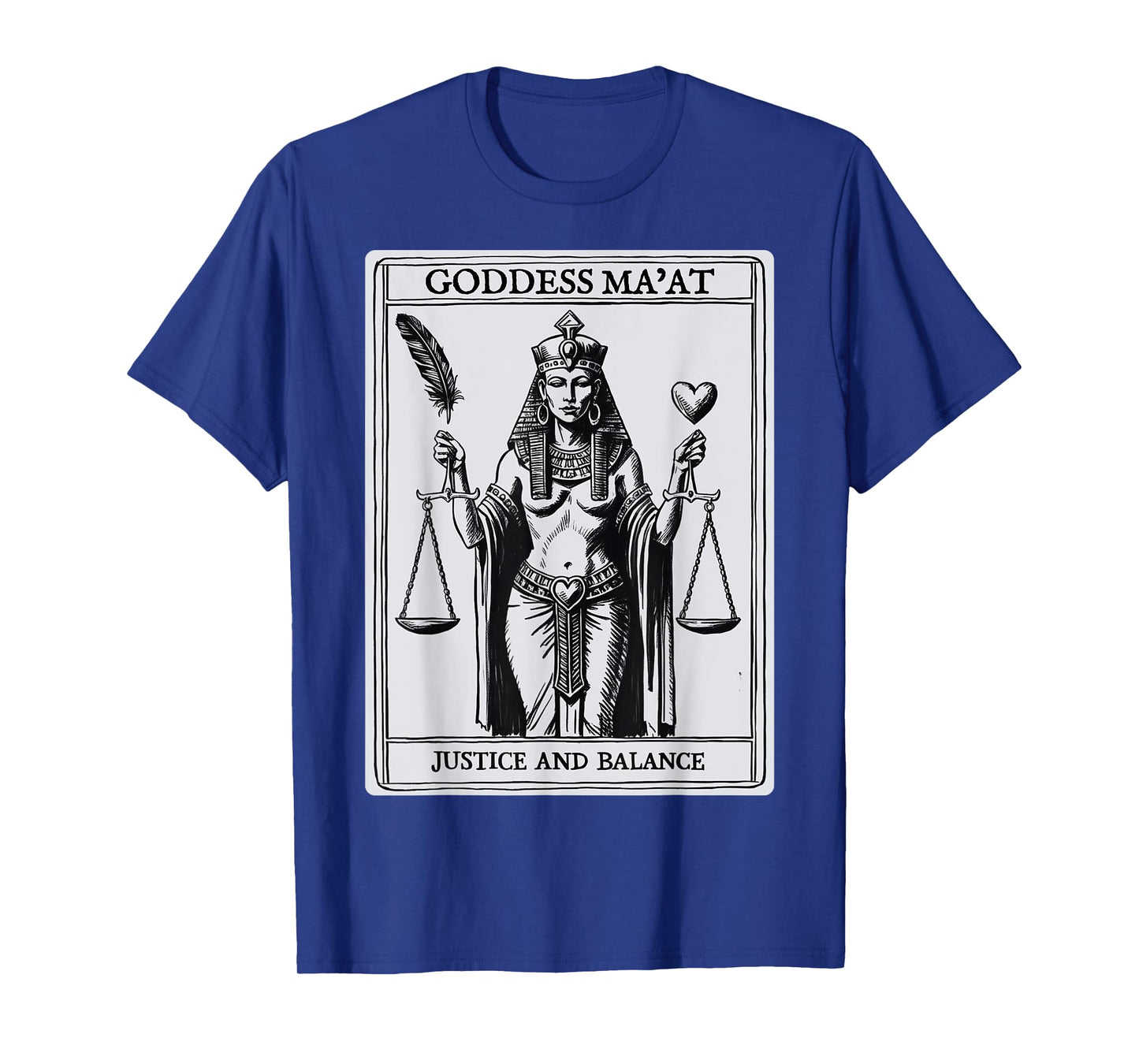 Kemetic Tarot Card Ancient Egypt Egyptian Goddess Maat MA'AT T-Shirt