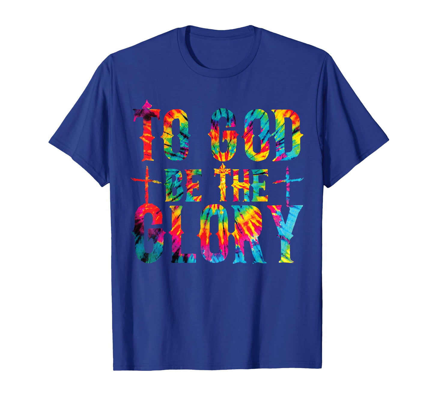 To God be the Glory Tie Dye Christian Bible Verse Quote T-Shirt