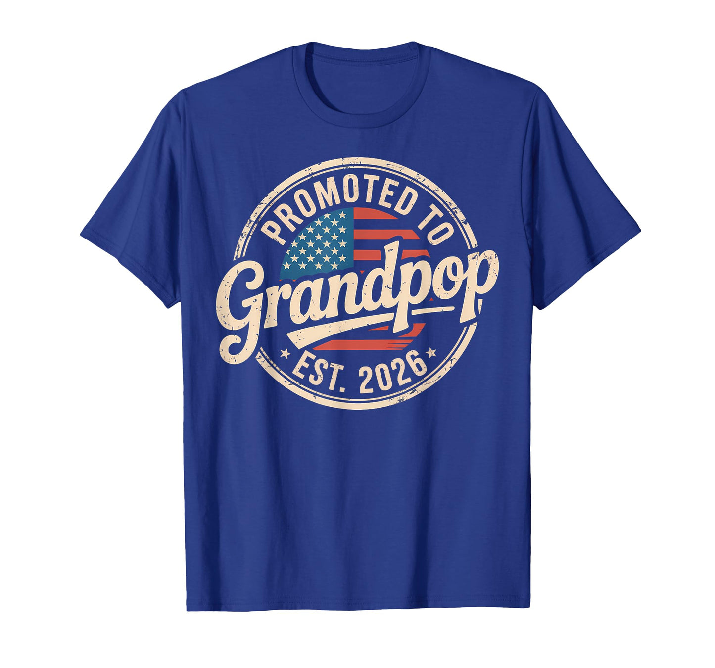 Promoted To Grandpop EST 2026 USA Flag Soon To Be Grandpop T-Shirt