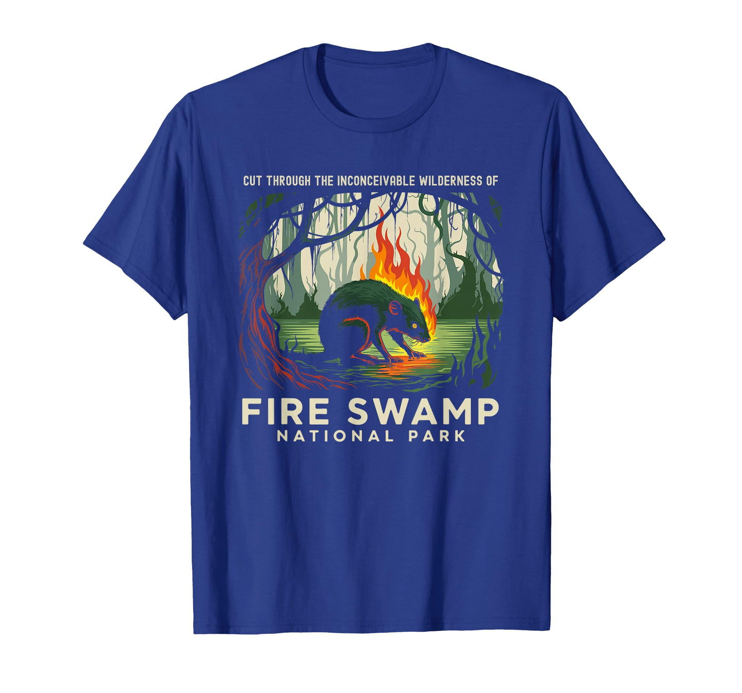 Fire Swamp National Park Camping Hiking Mountain T-Shirt