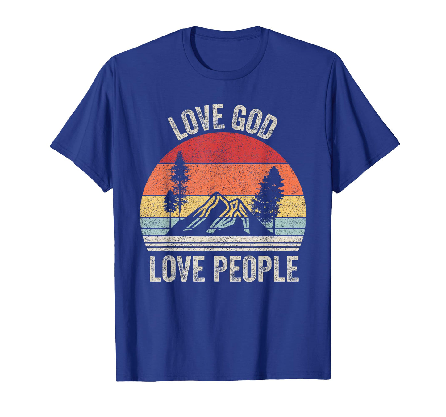 Vintage Retro Love God Love People Christian Bible T-Shirt